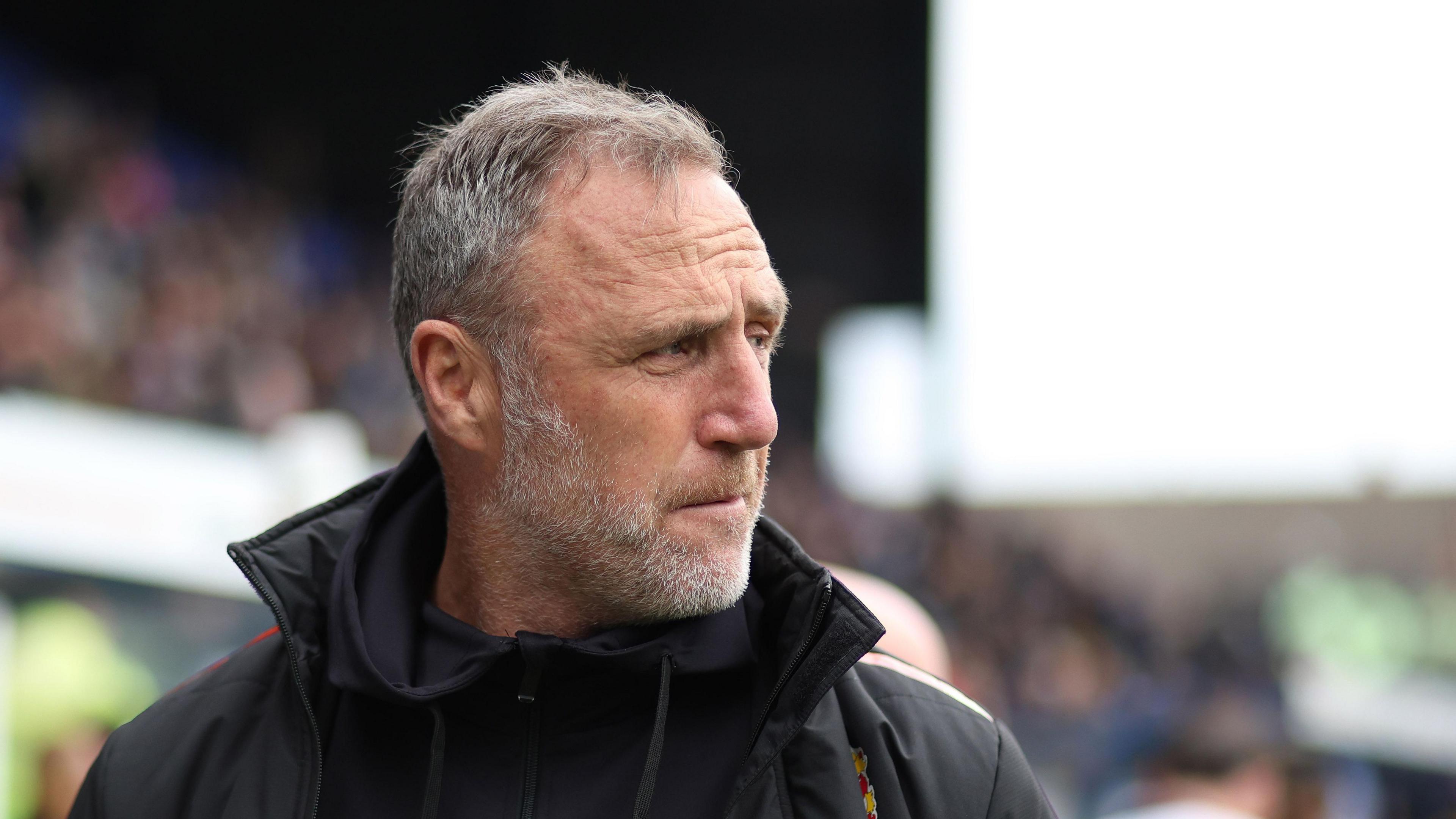 Andy Crosby watching Tranmere play at Prenton Park