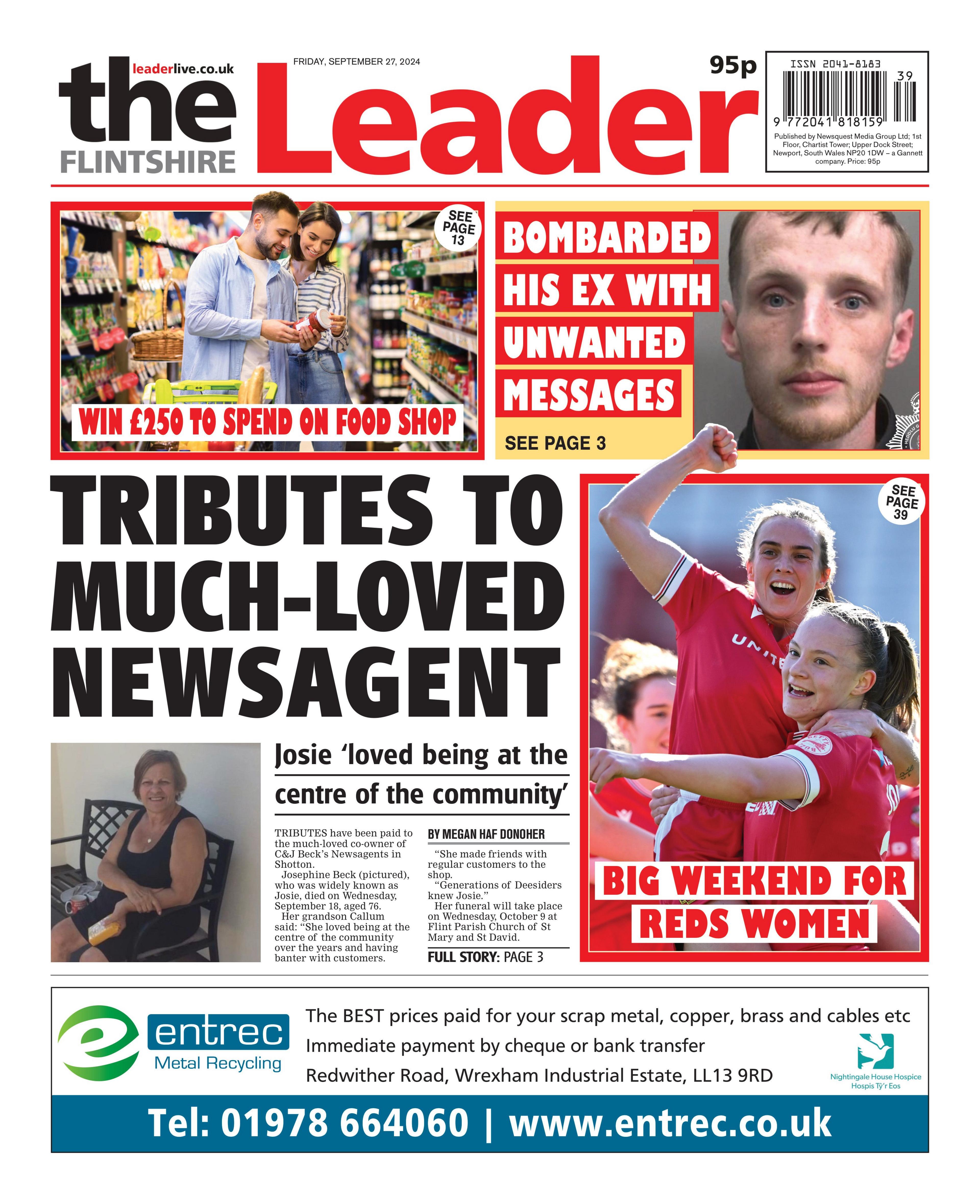 Flintshire Leader front page