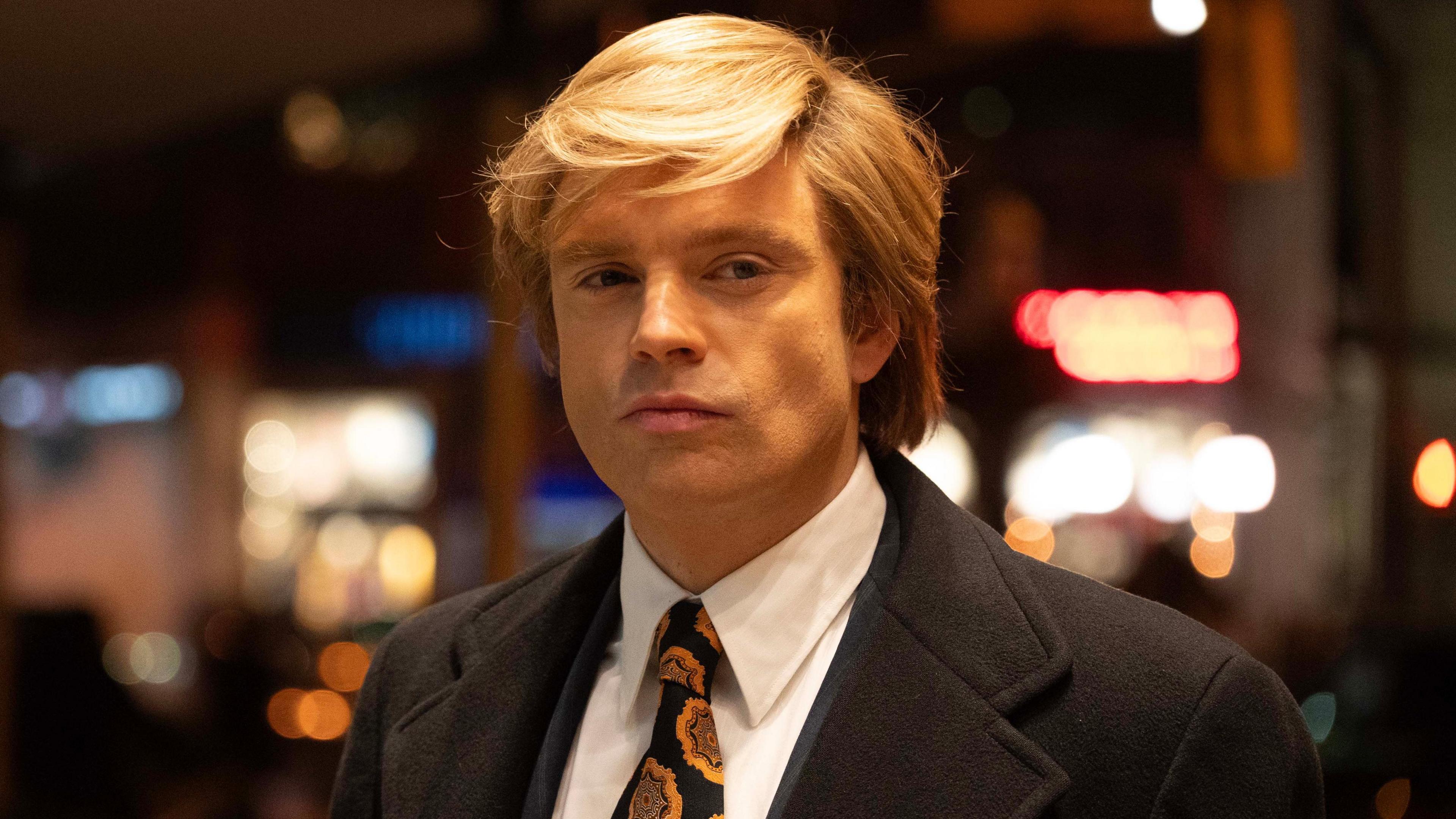 Sebastian Stan as Donald Trump in The Apprentice