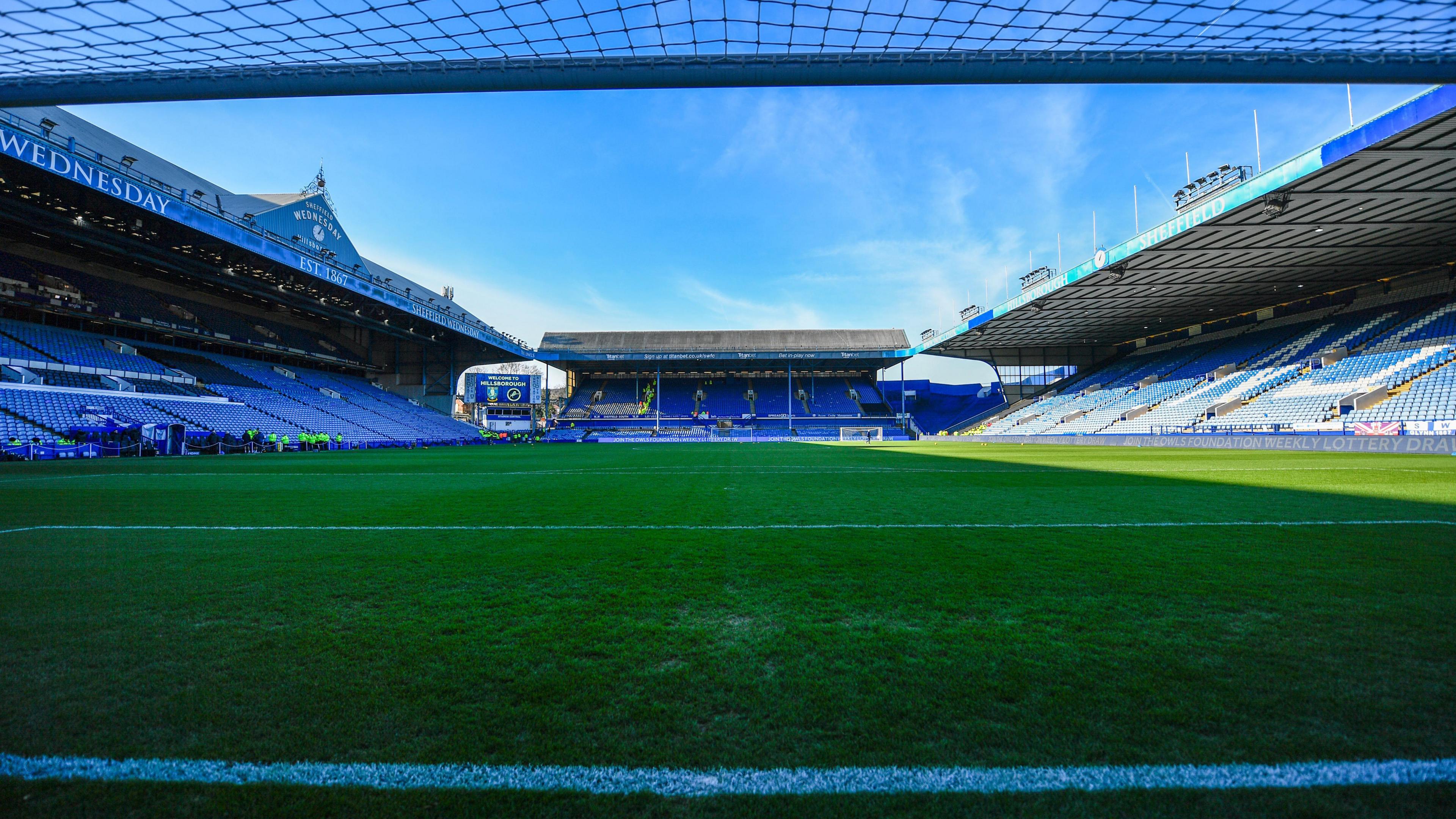 A general view of Sheffield Wednesday's Hillsborough stadium