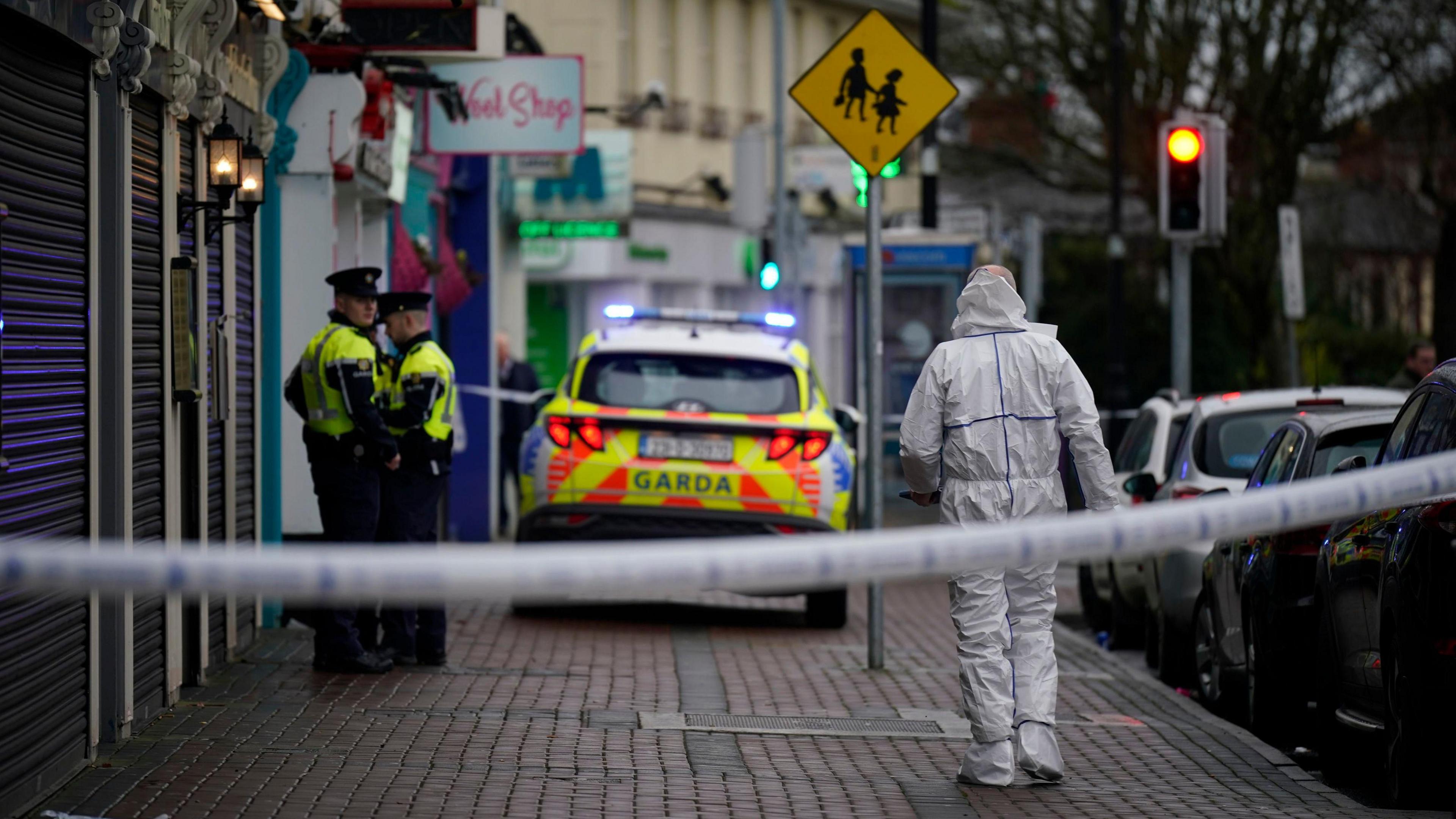 The scene of the Blanchardstown shooting in Dublin