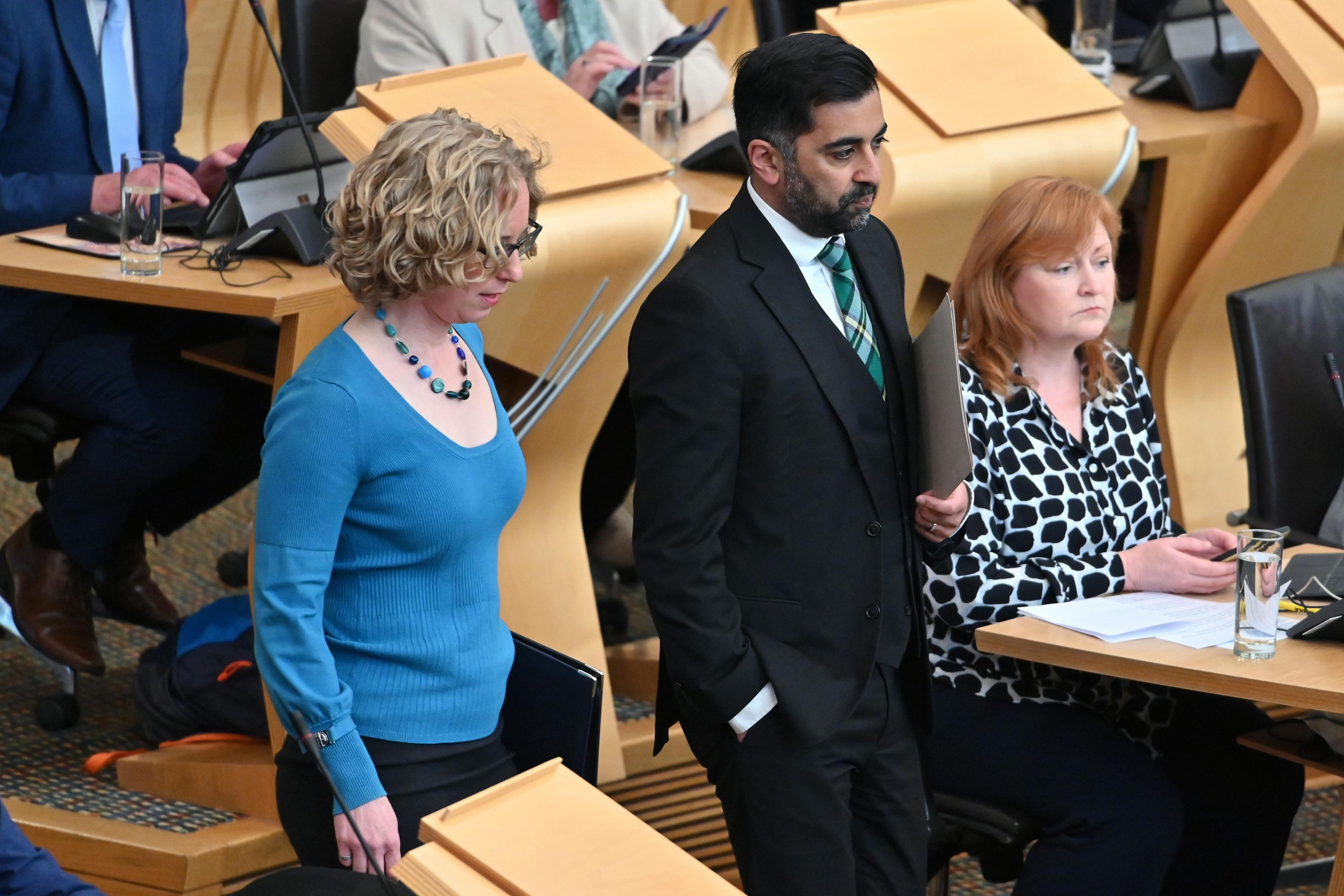 Humza Yousaf and Lorna Slater