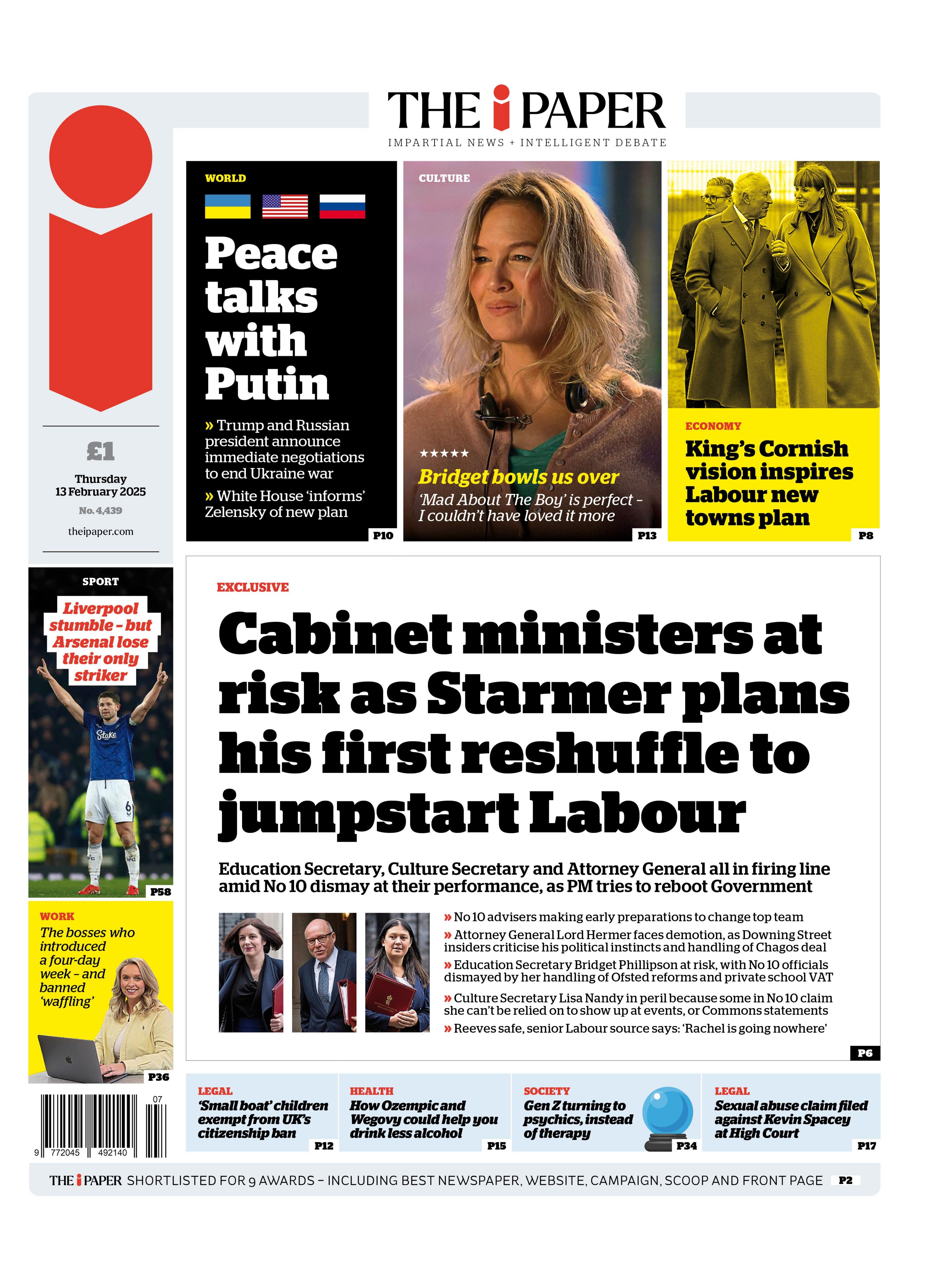 The i front page