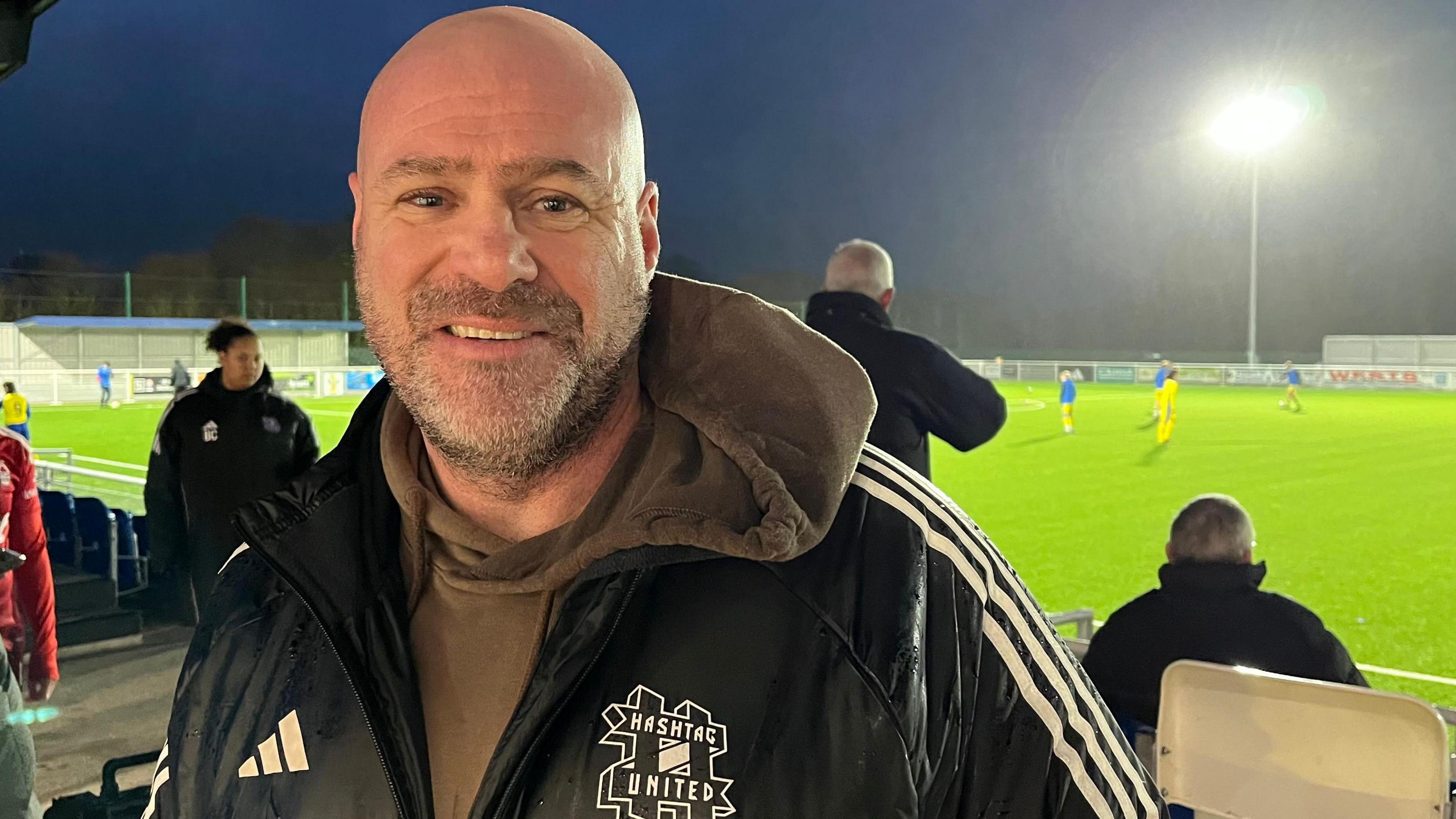 Hashtag United Women coach Jason Stephens