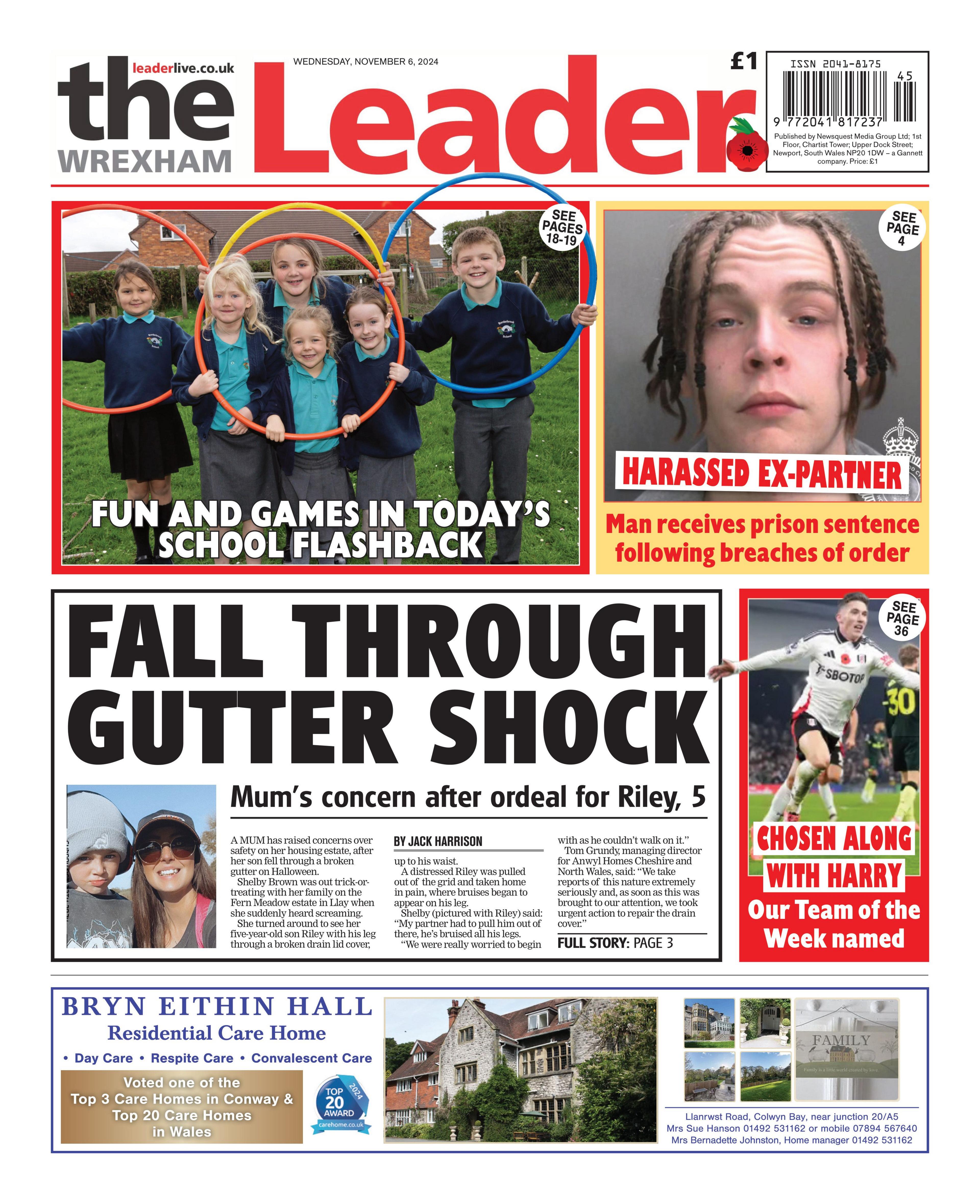 Wrexham Leader front page