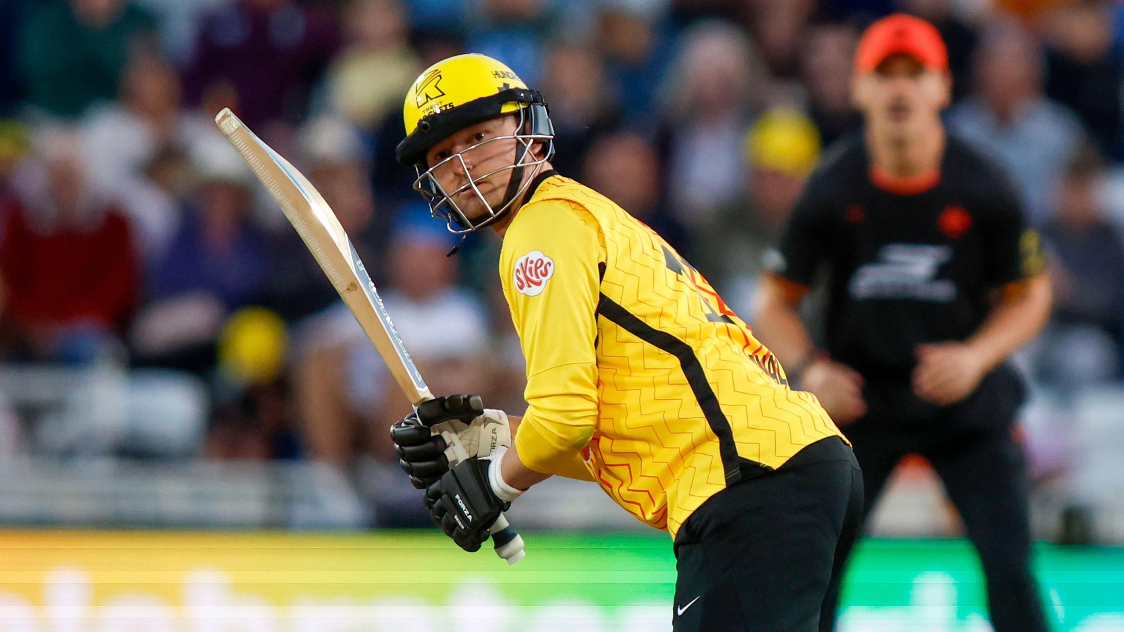 Aneurin Donald batting for Trent Rockets