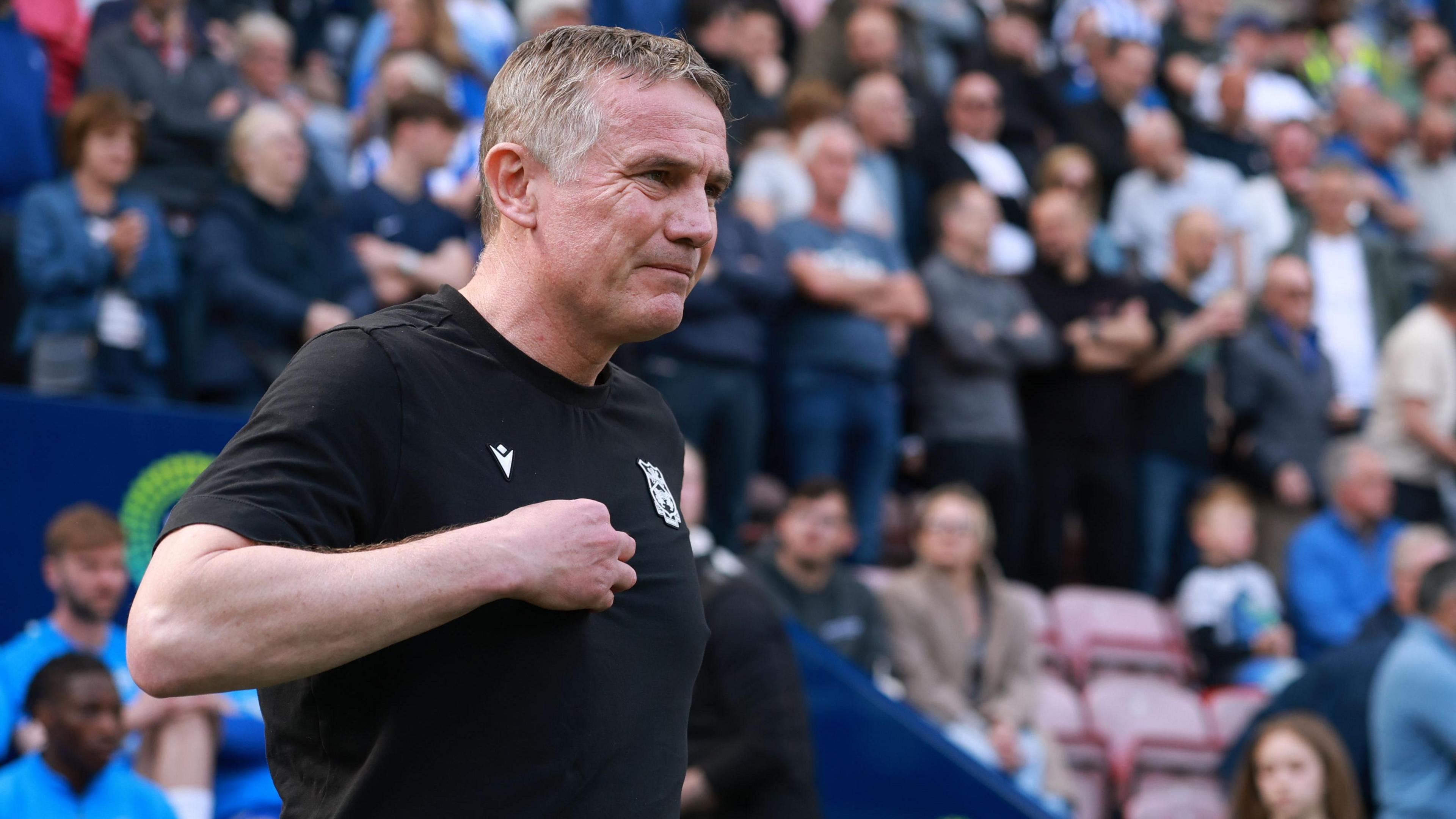 Phil Parkinson on the touchline at Wigan last weekend