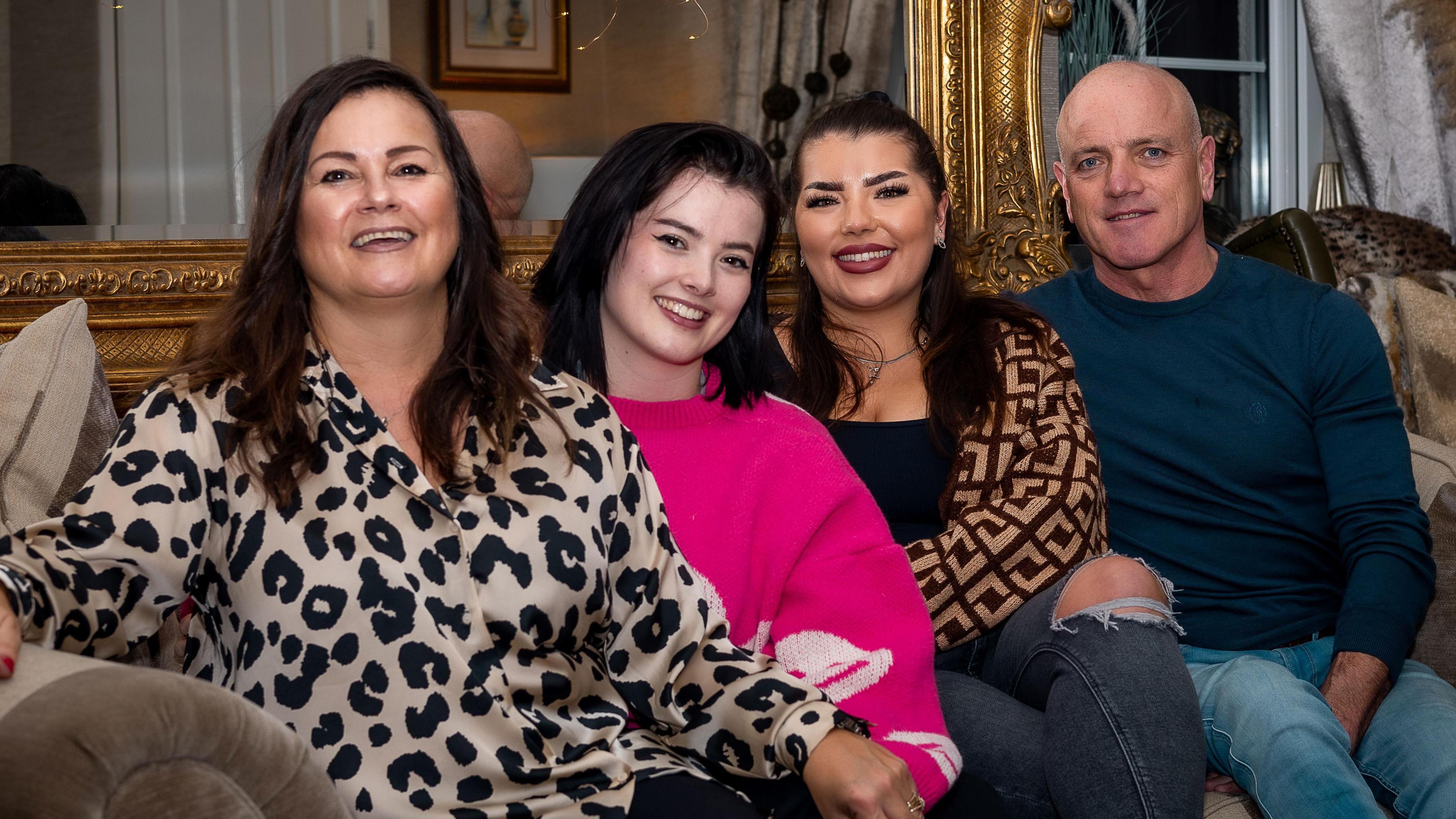 From left: Sharon, Nicole, Georgia and Darren Scully.