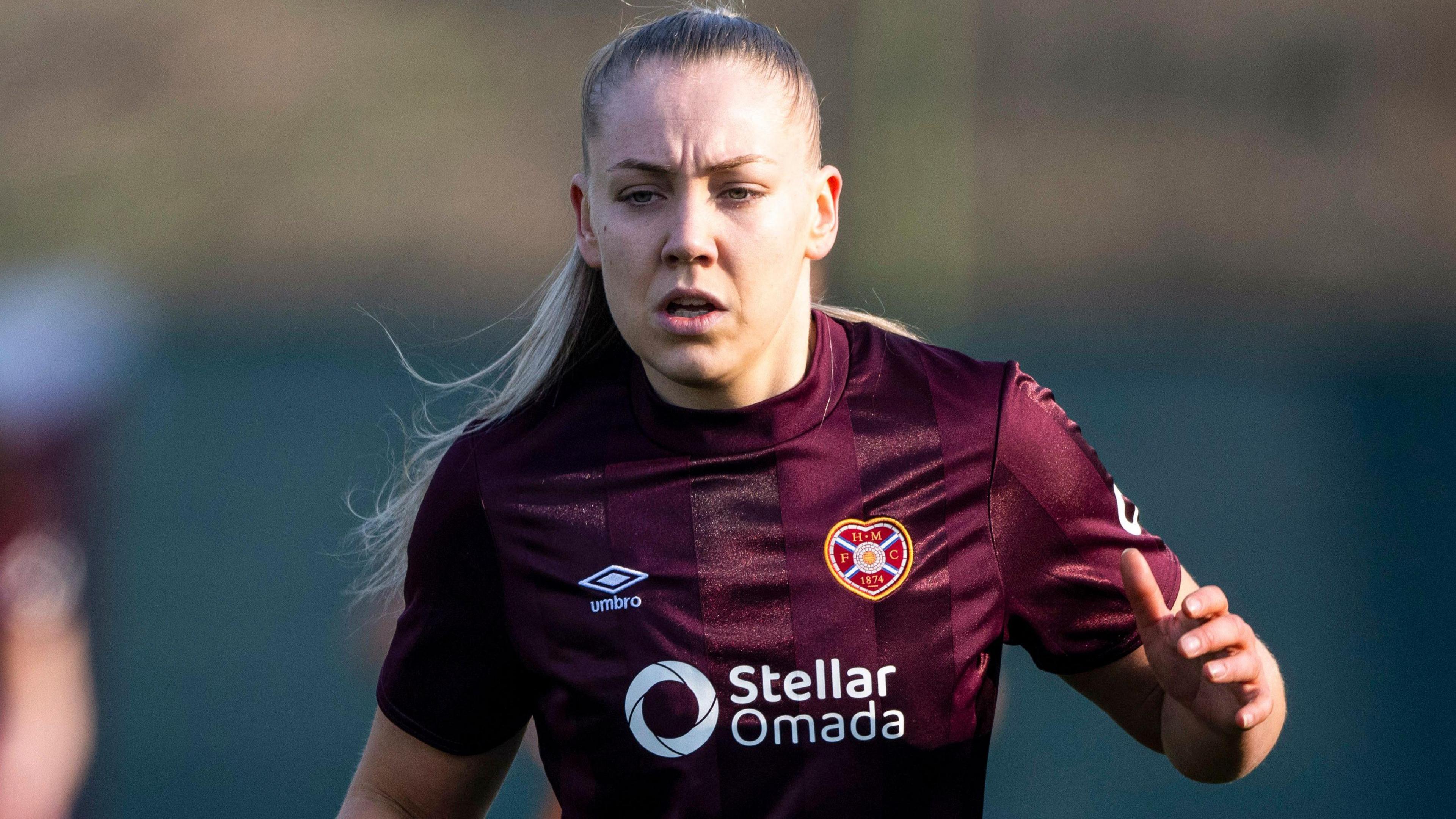 Georgia Timms scored Hearts' second goal