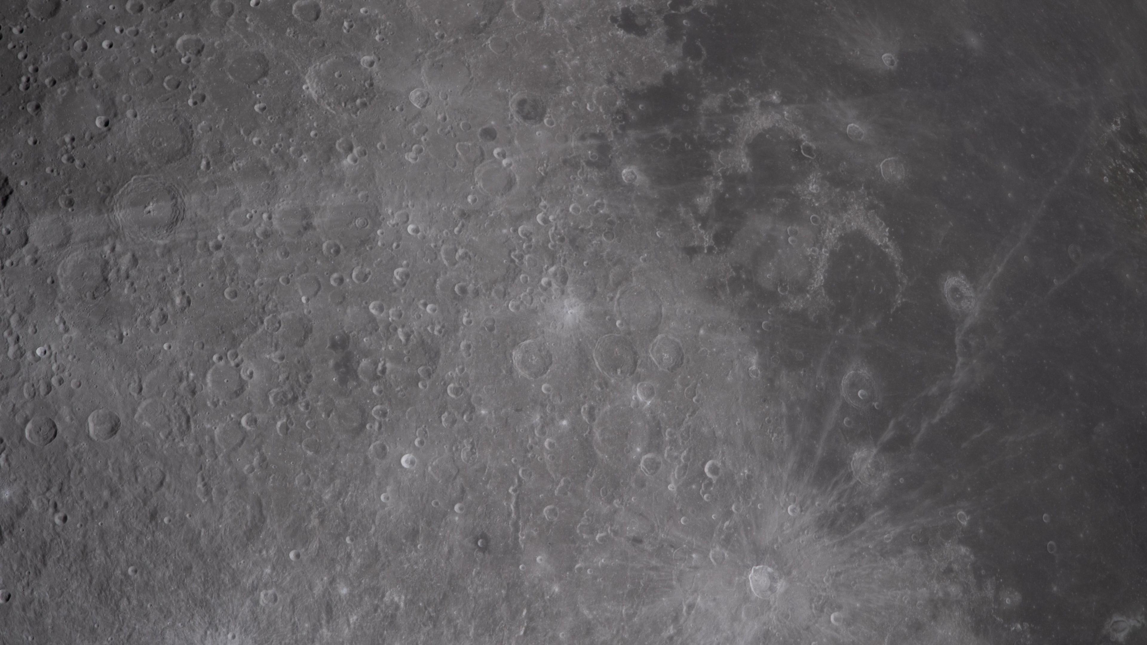 Close-up of the Moon's surface 
