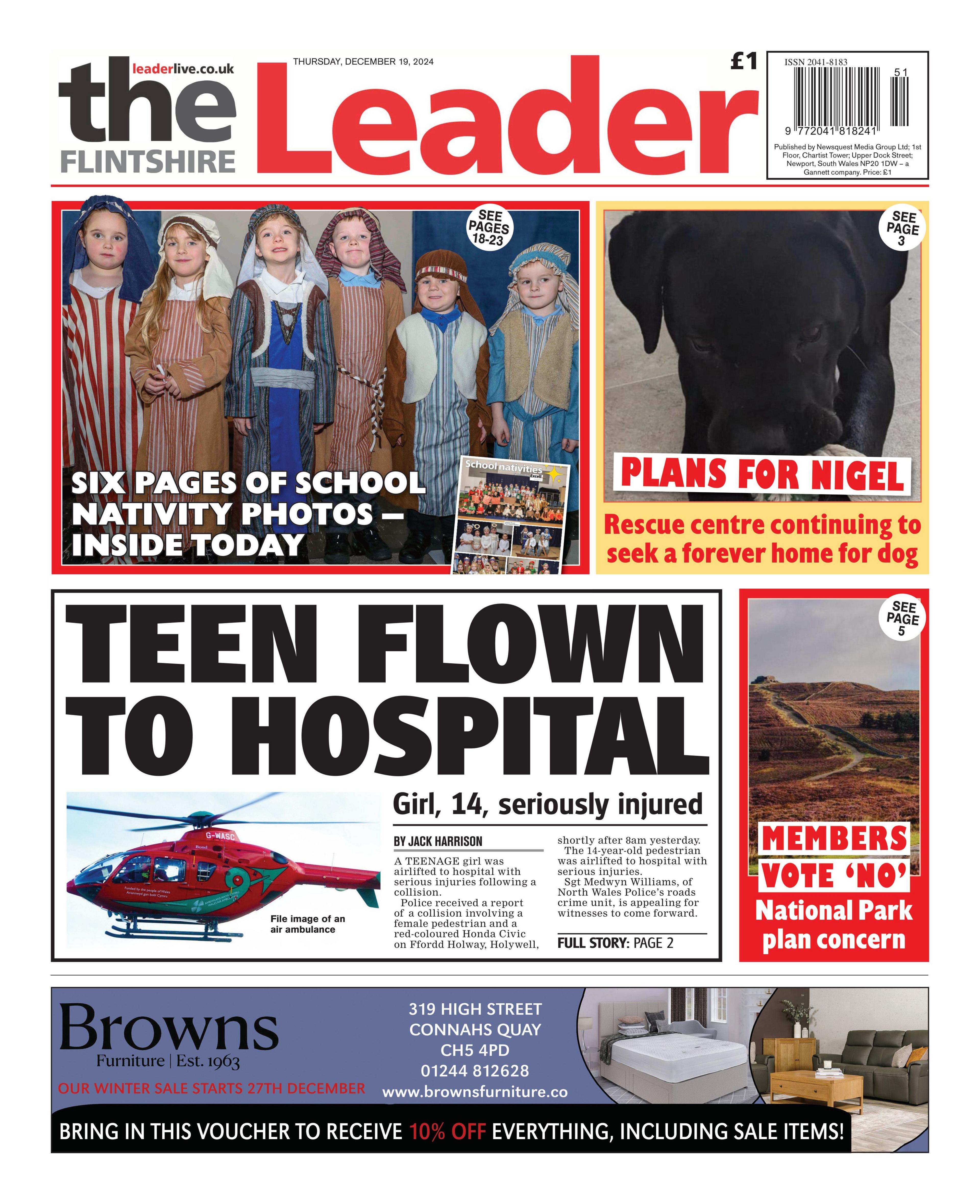 Flintshire Leader front page