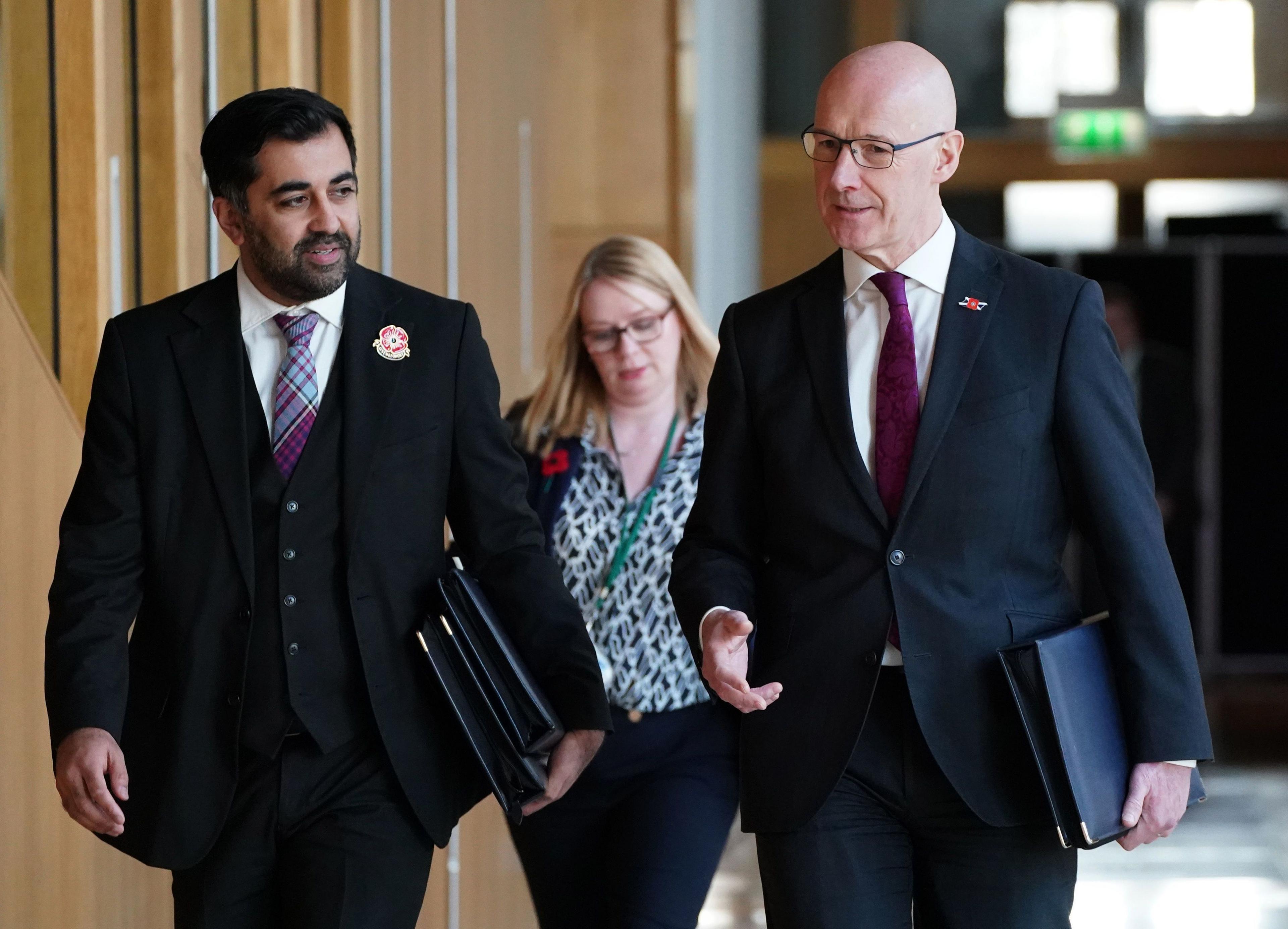 Humza Yousaf and John Swinney