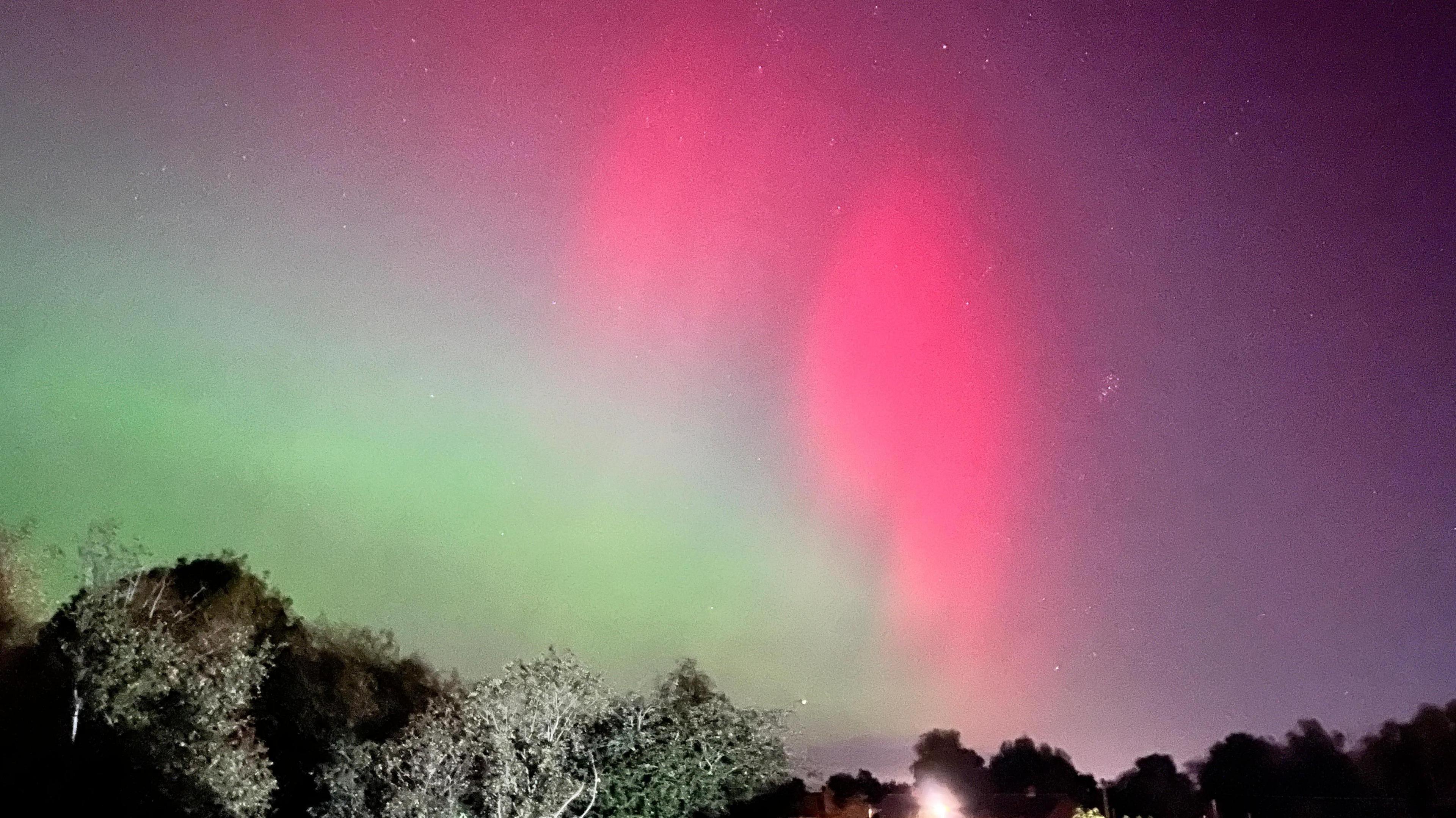 Northern Lights in Cambridgeshire