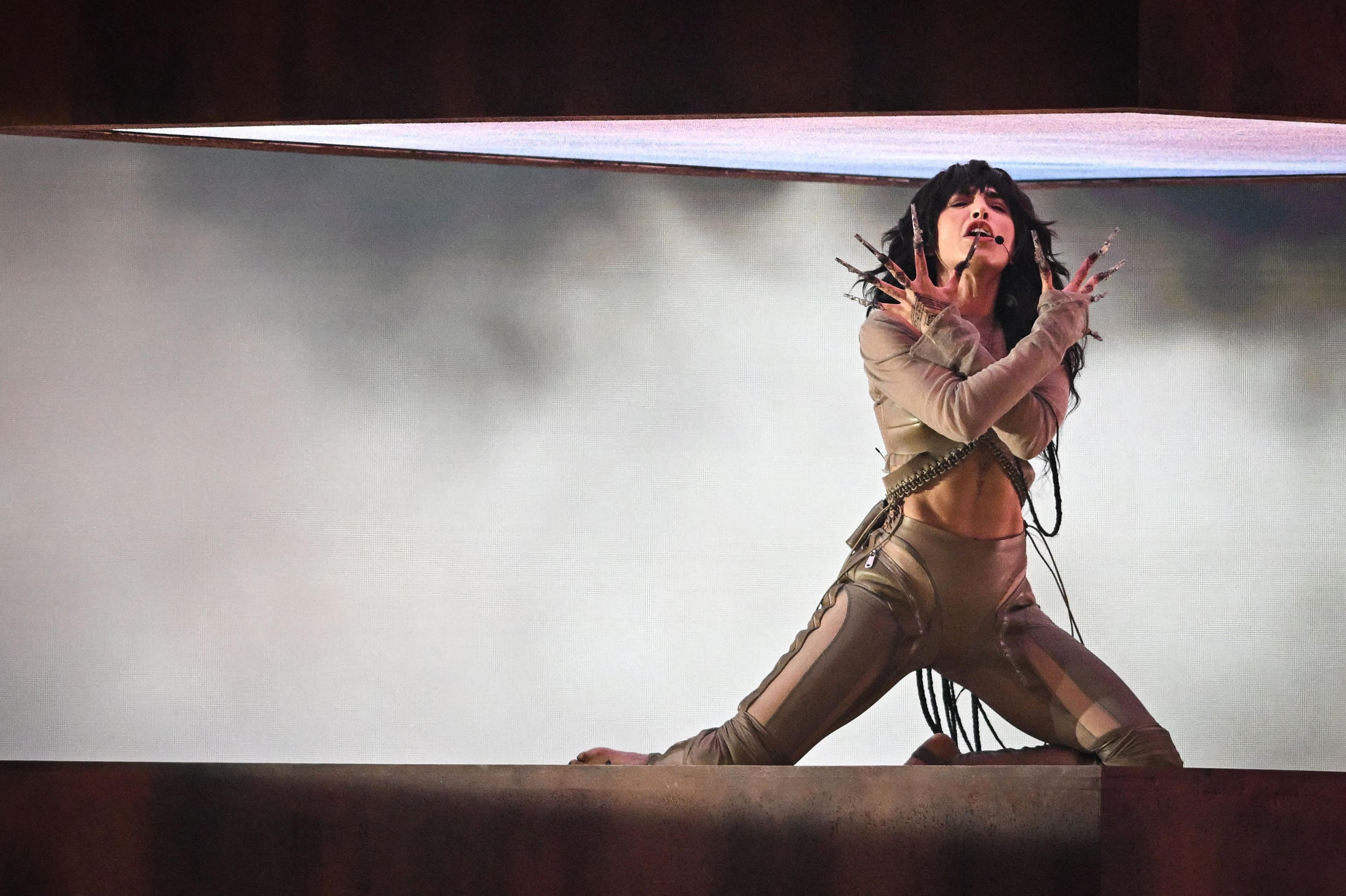 Loreen performs at the Eurovision Song Contest in Liverpool