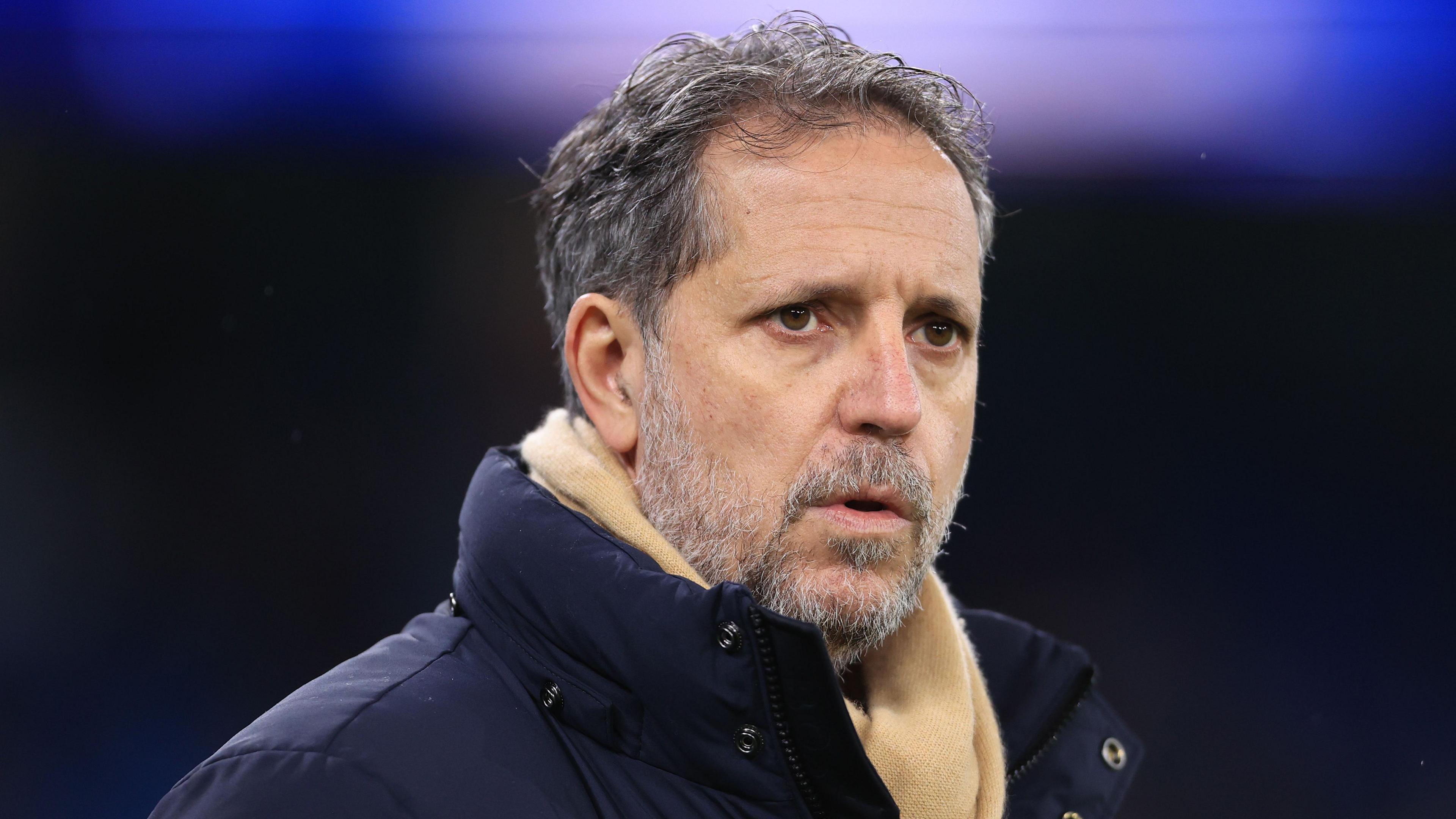 Fabio Paratici attends a Tottenham Hotspur match when he was their managing director of football