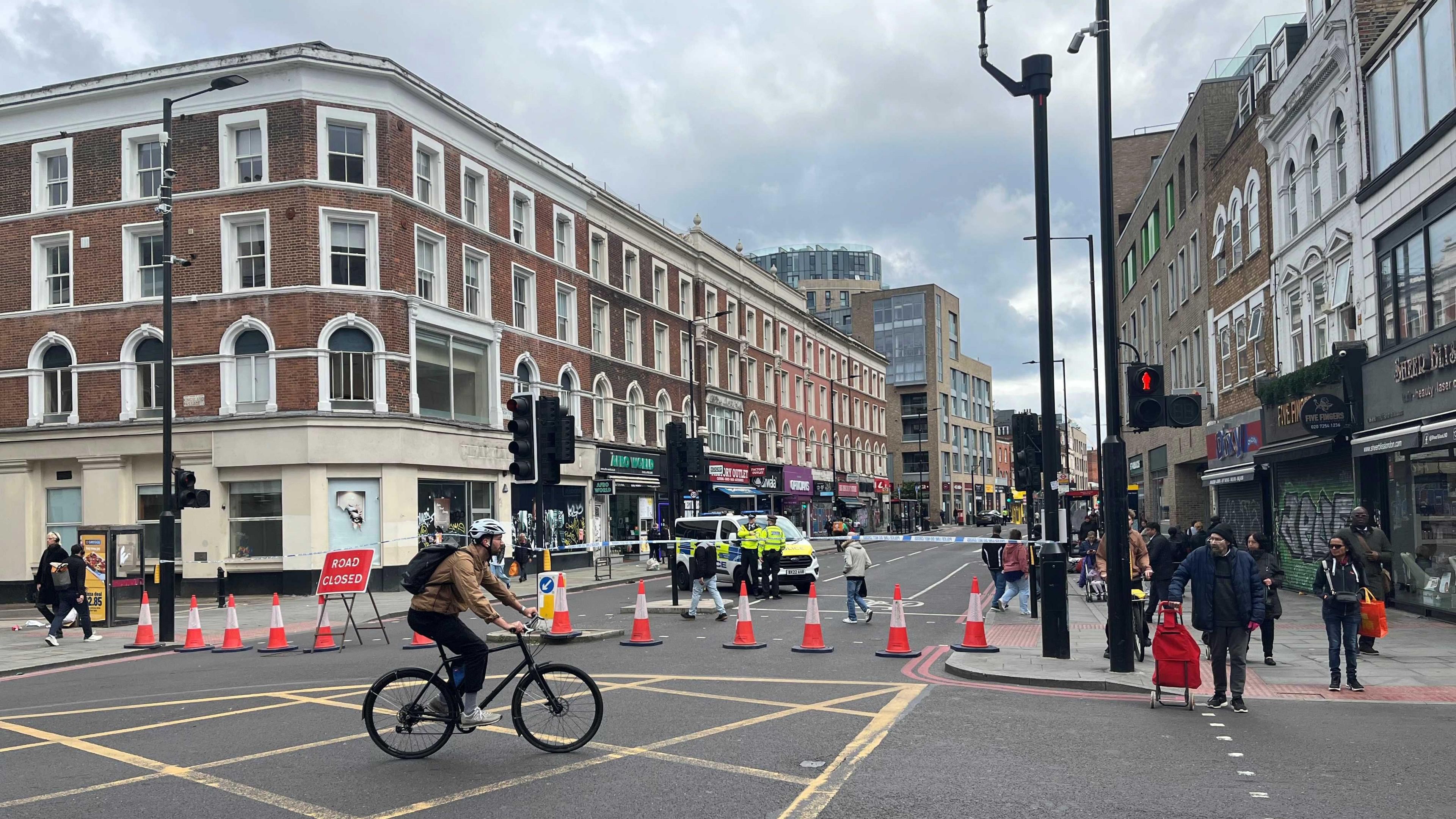 A cordon remains in place on Thursday morning