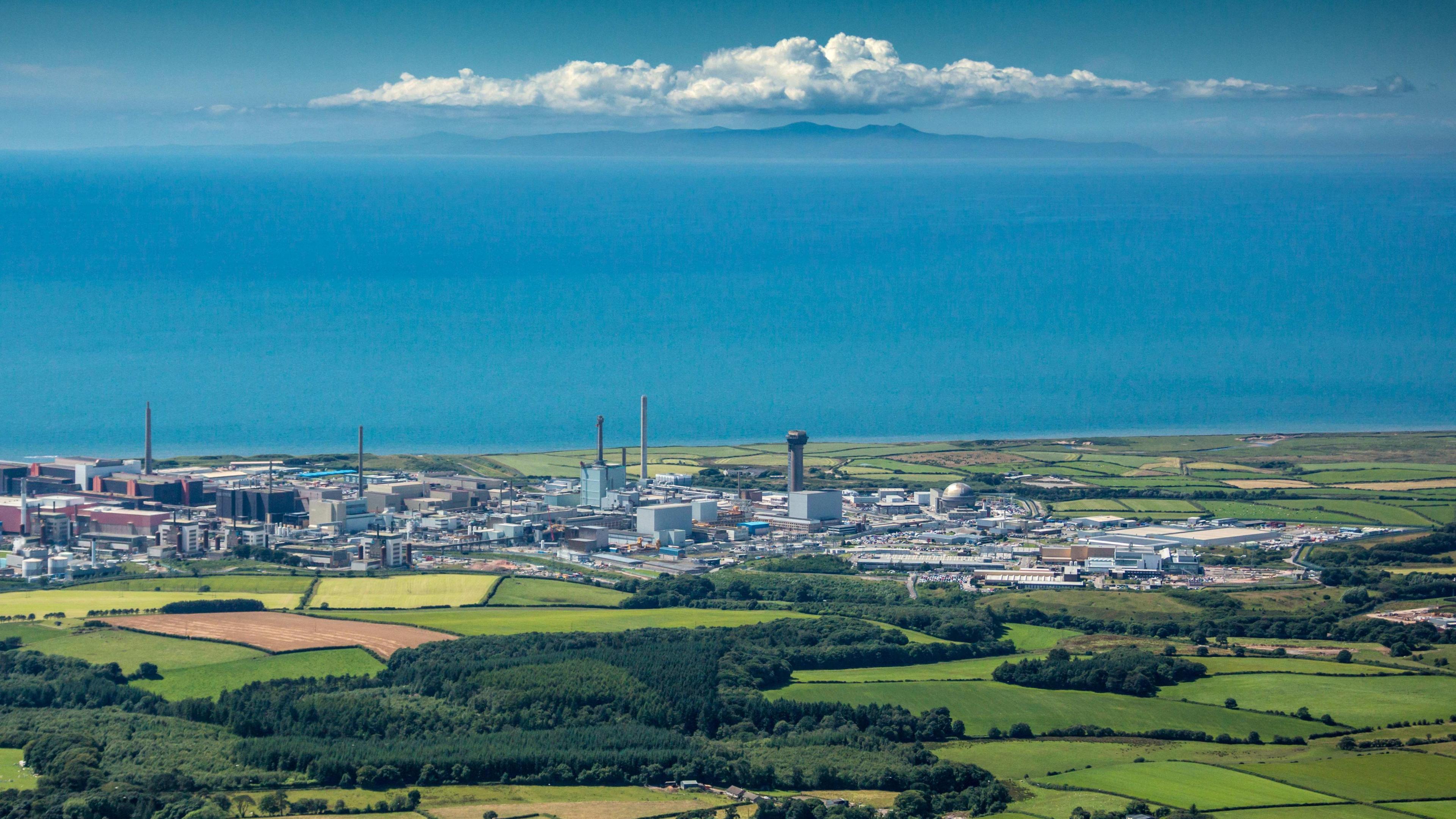 An aerial shot of Sellafield