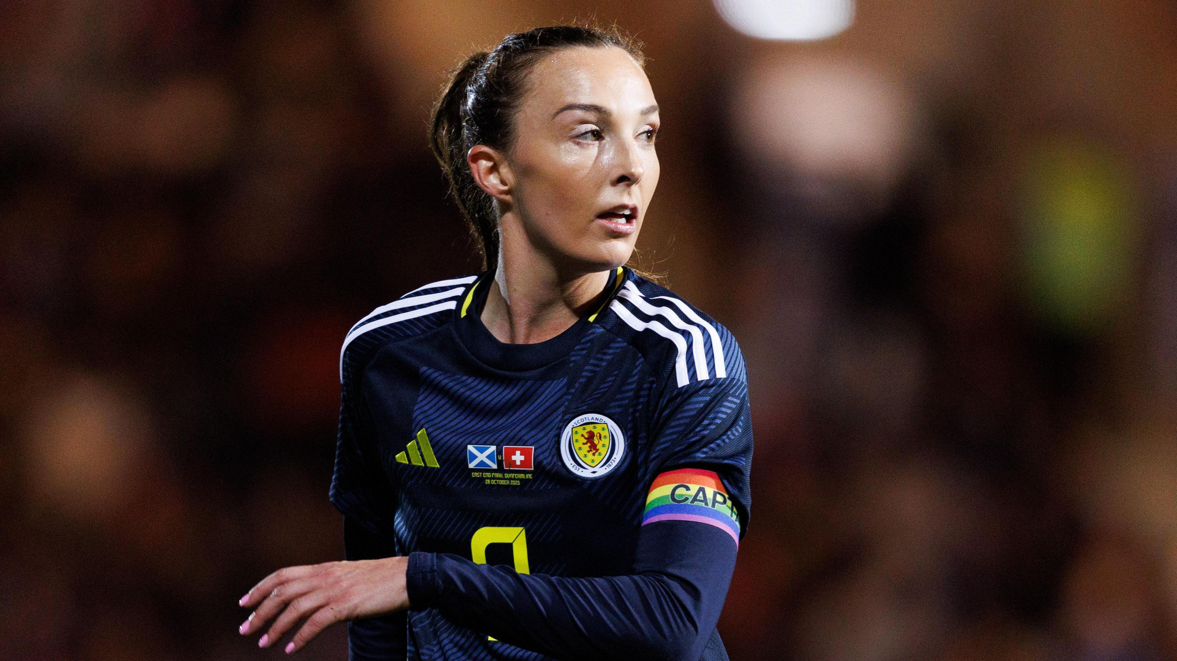 Caroline Weir in action for Scotland
