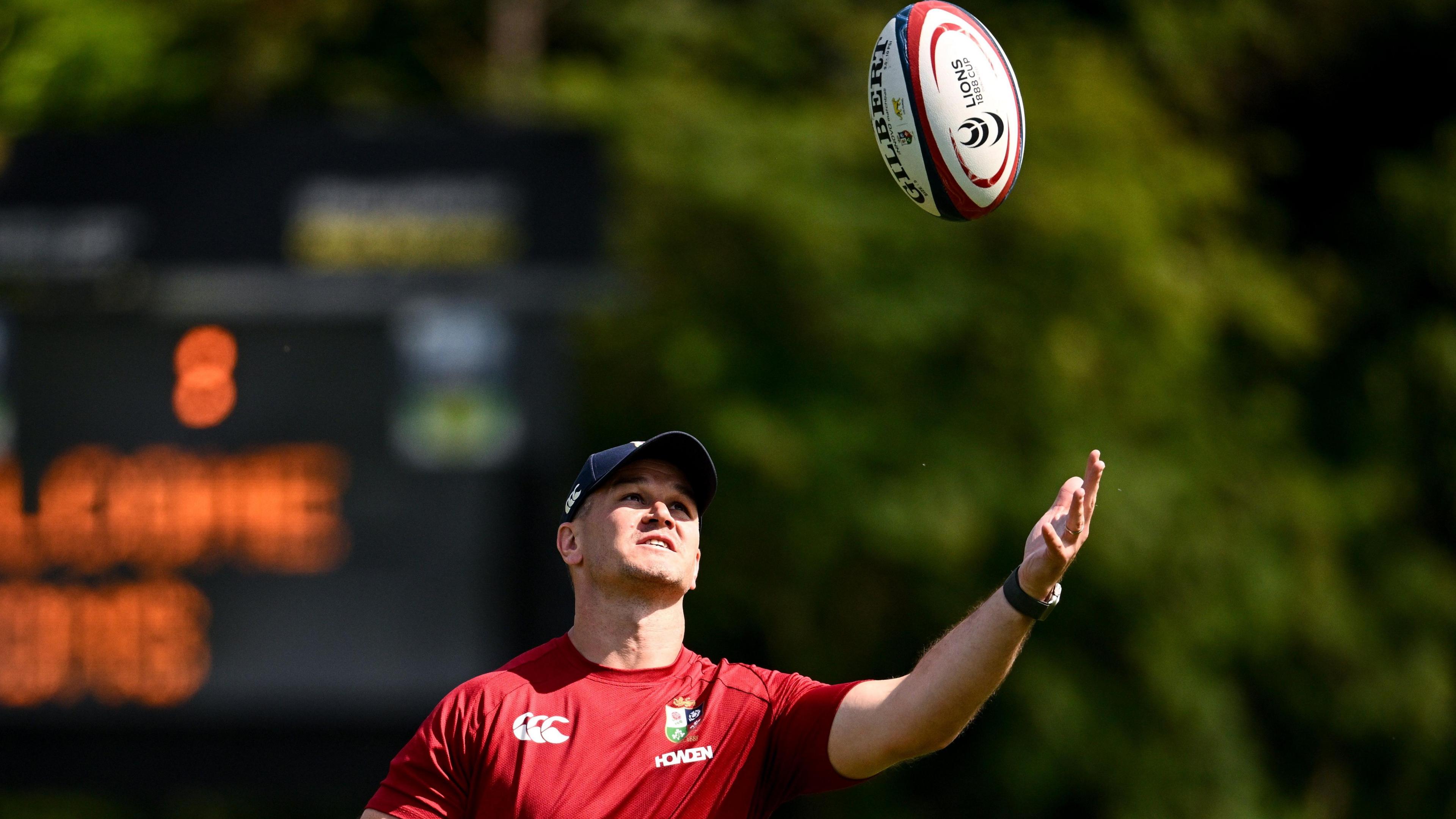 Johnny Sexton in Lions training