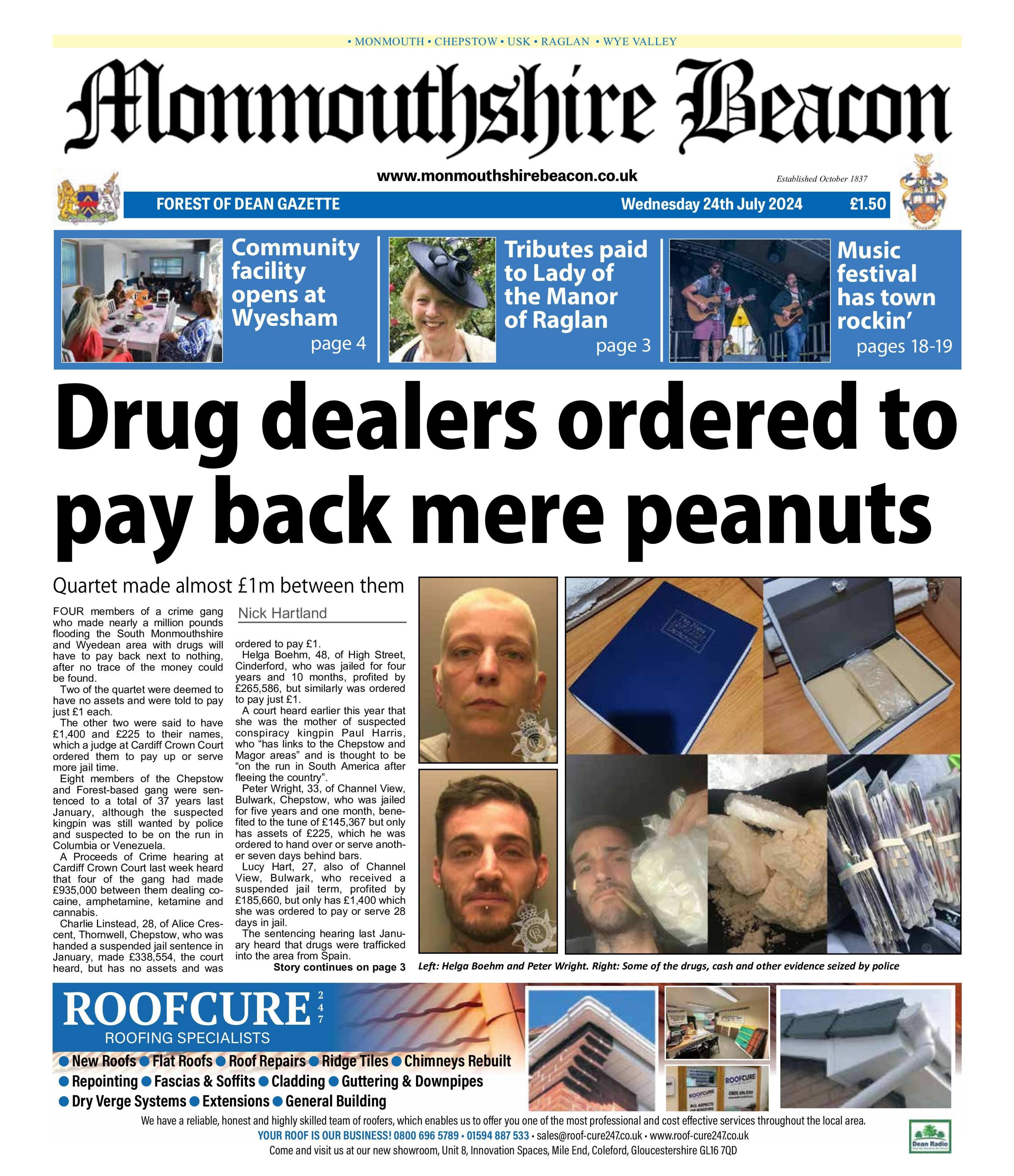 The Monmouthshire Beacon front page