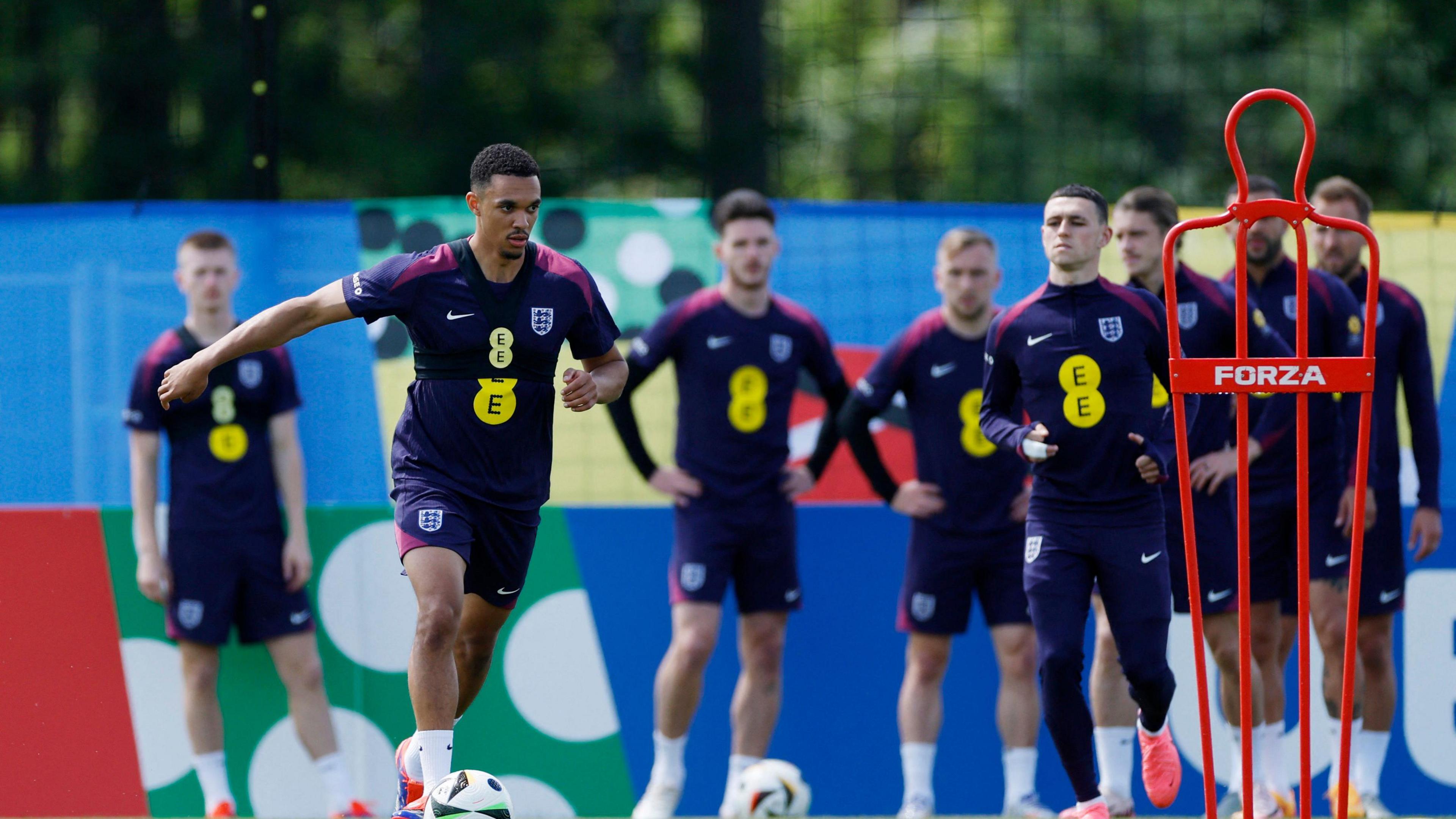 The England squad training in Germany ahead of the 2024 Euros