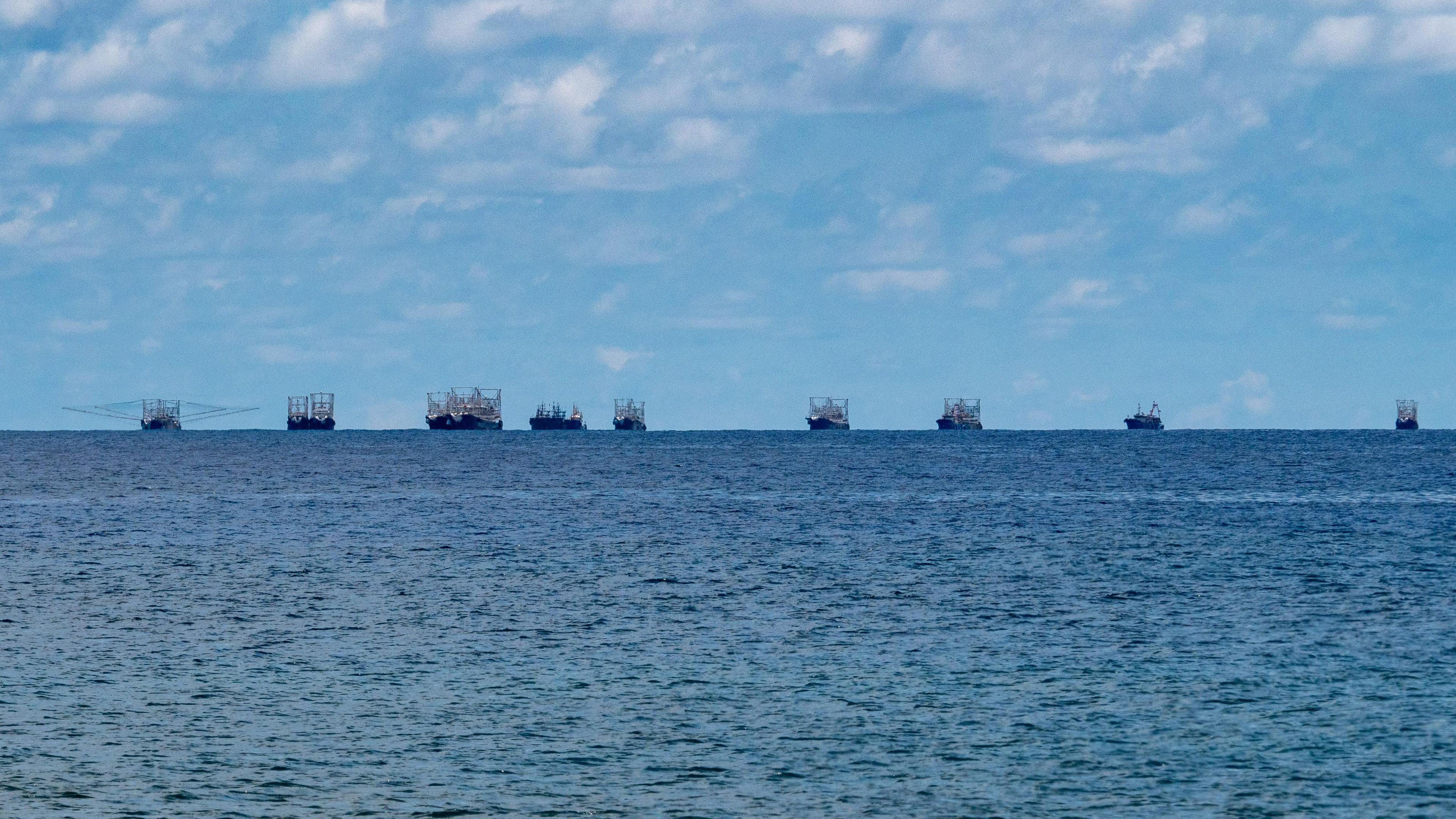 Ships off the coast of Pagasa