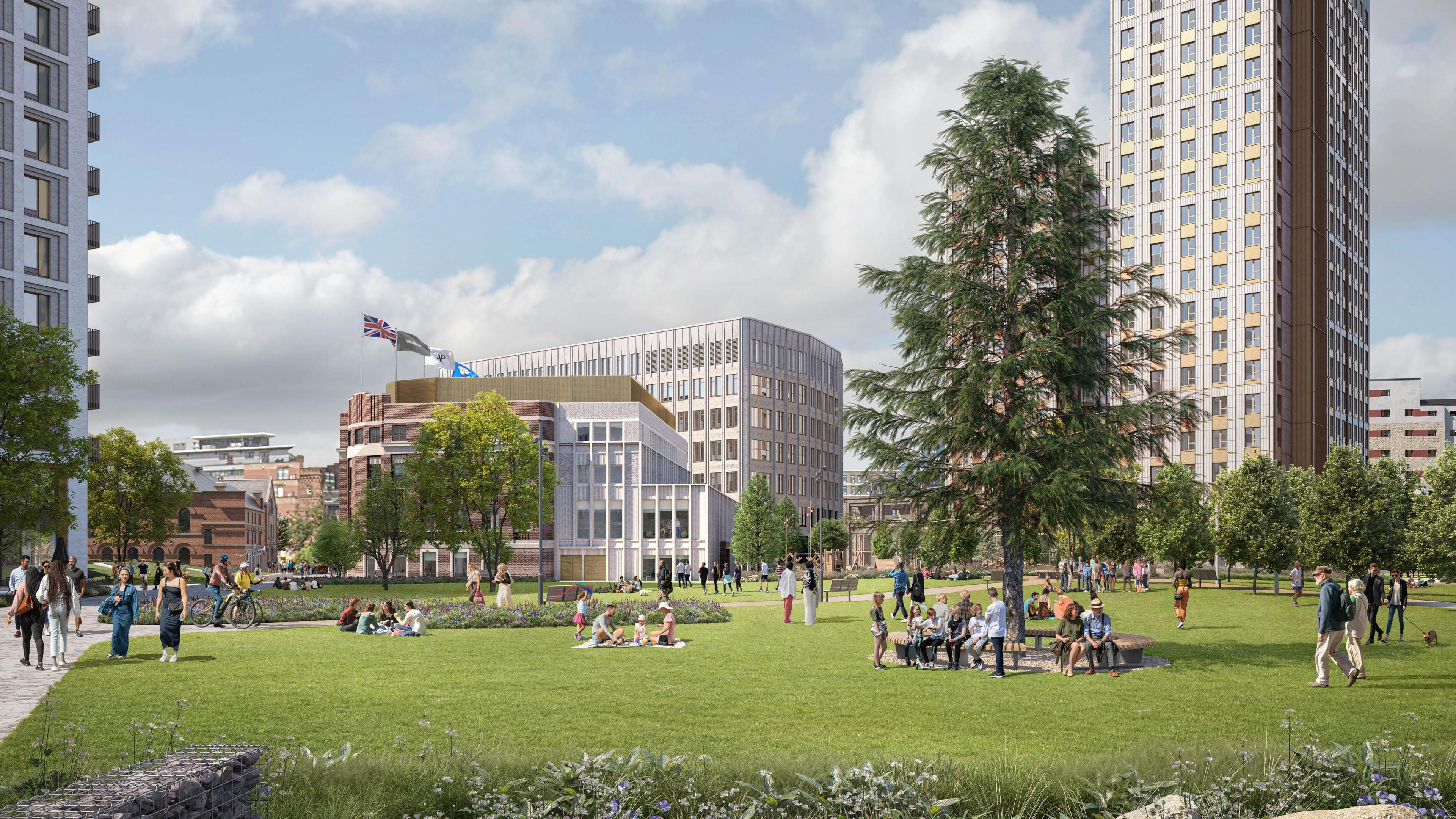 CGI images showing how the revamped Tetley building will look