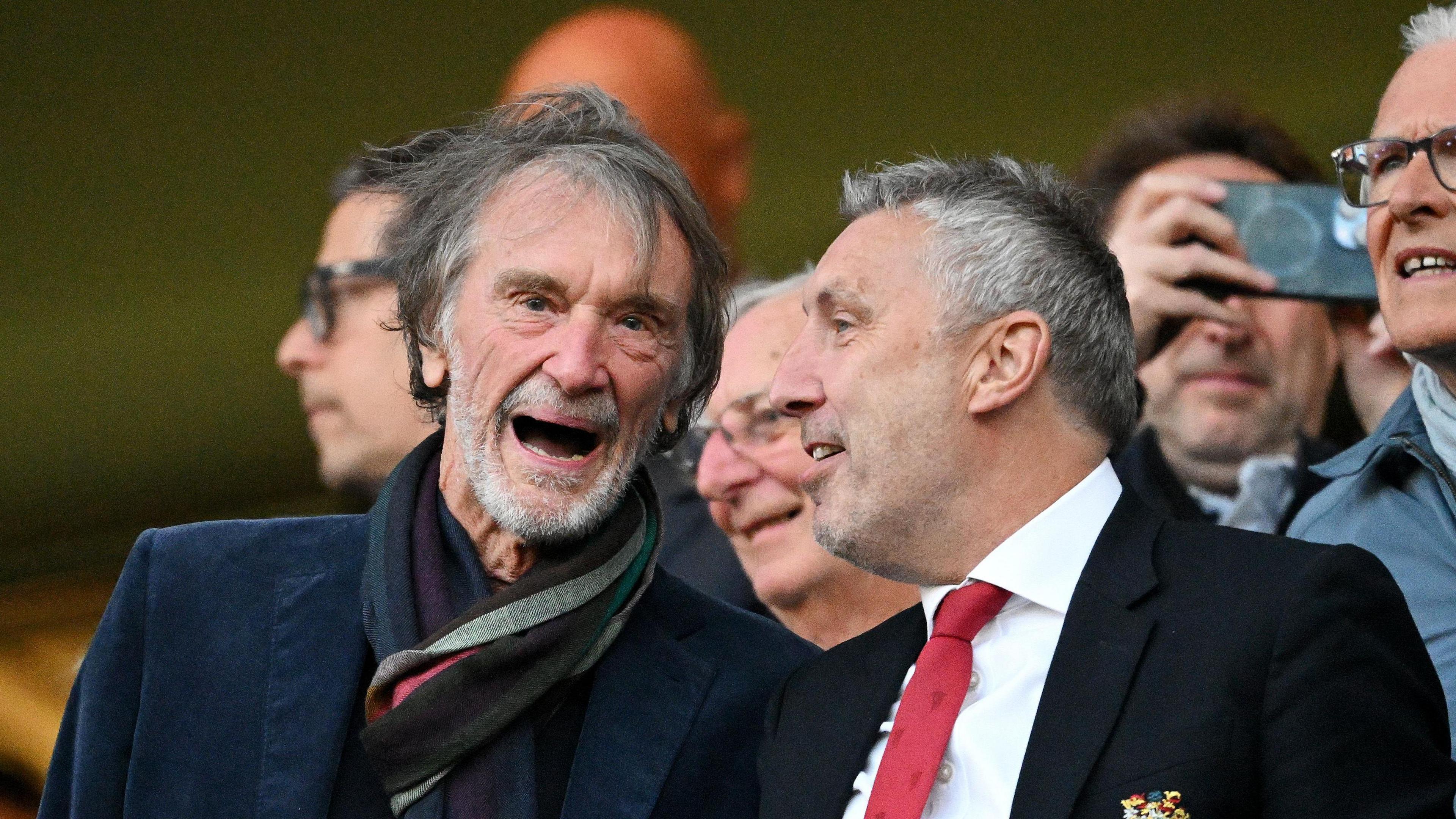 Jim Ratcliffe, co-owner of Manchester United, before the Premier League match at Chelsea