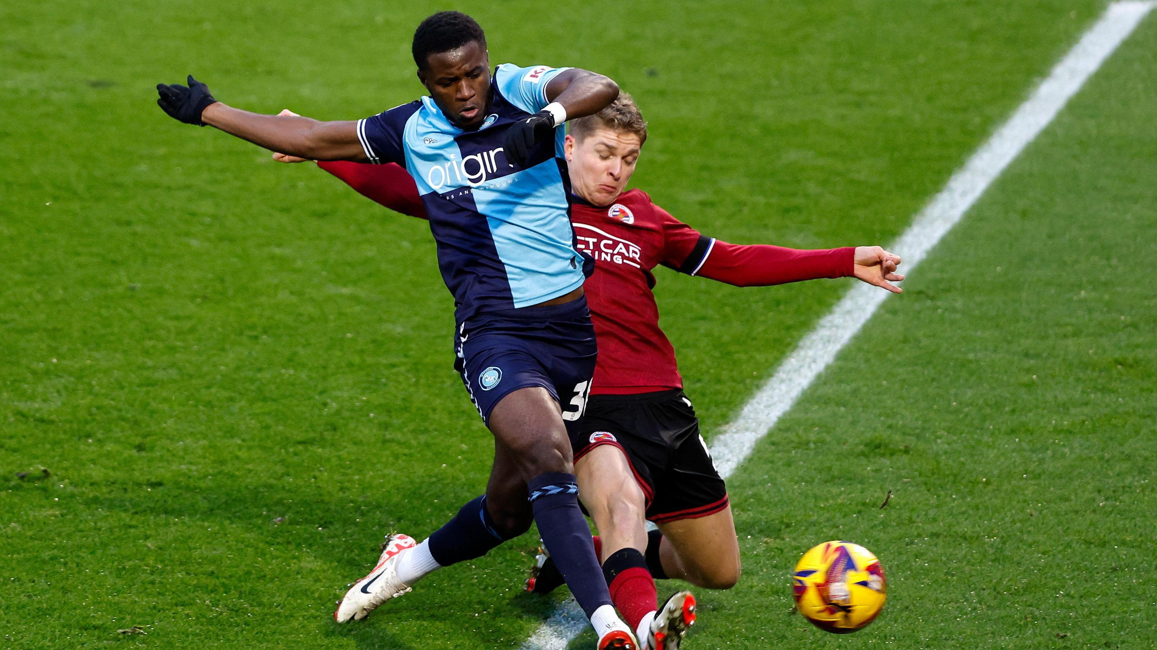 Beryly Lubala opens the scoring for Wycombe