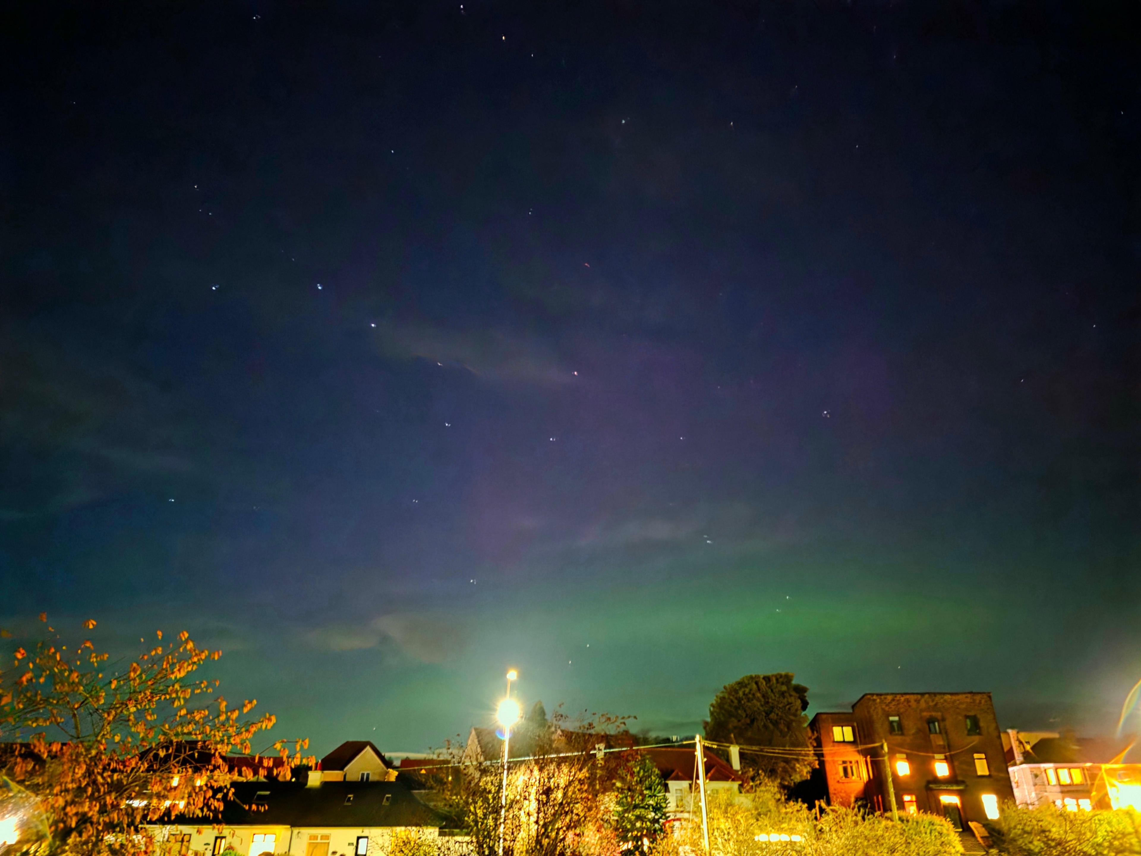 It wasn't just the Highlands that saw the lights Haddington, East Lothian saw them too