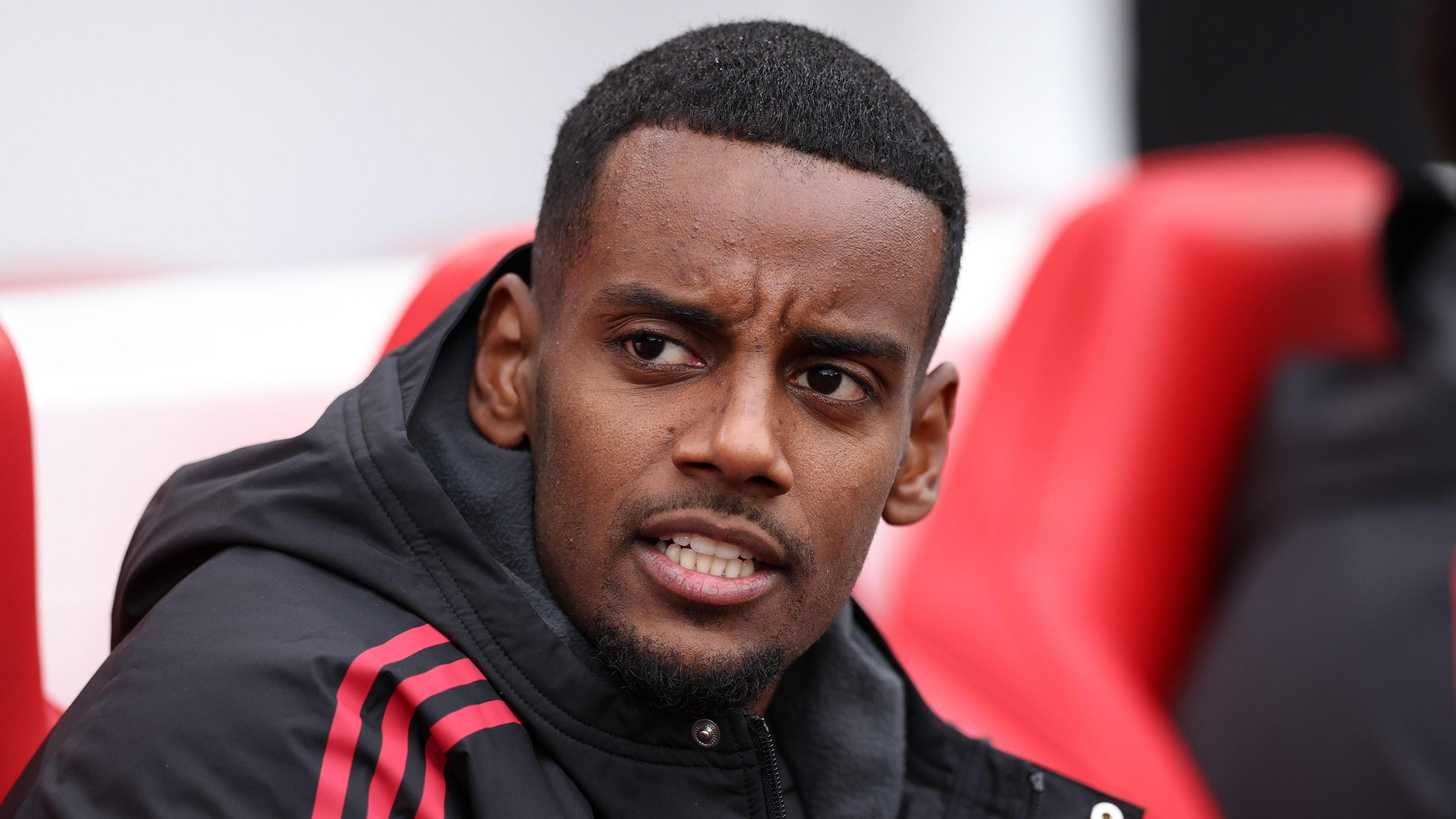 Liverpool's £125m British record signing Alexander Isak started on the bench against Everton at Anfield.