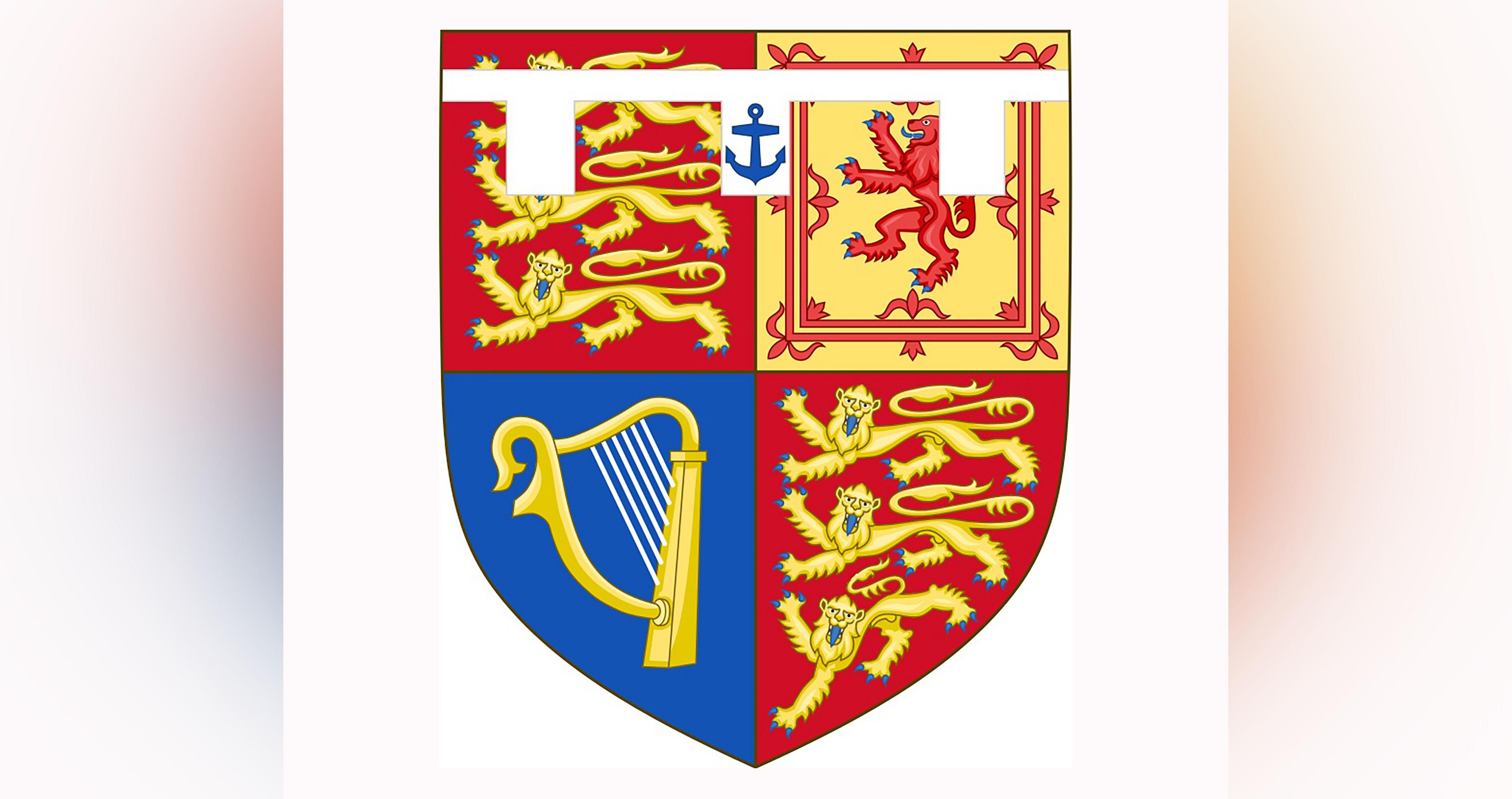Shield of Arms (Royal Knights Banner) of Prince Andrew