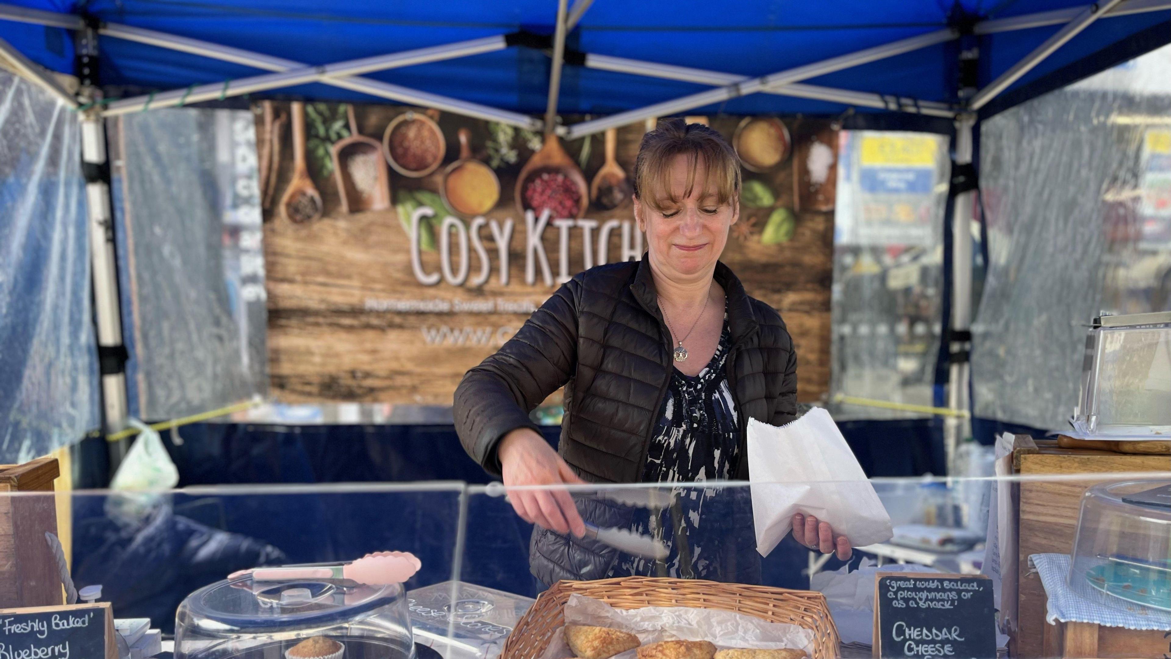 Anne Pyatt at her baking stall