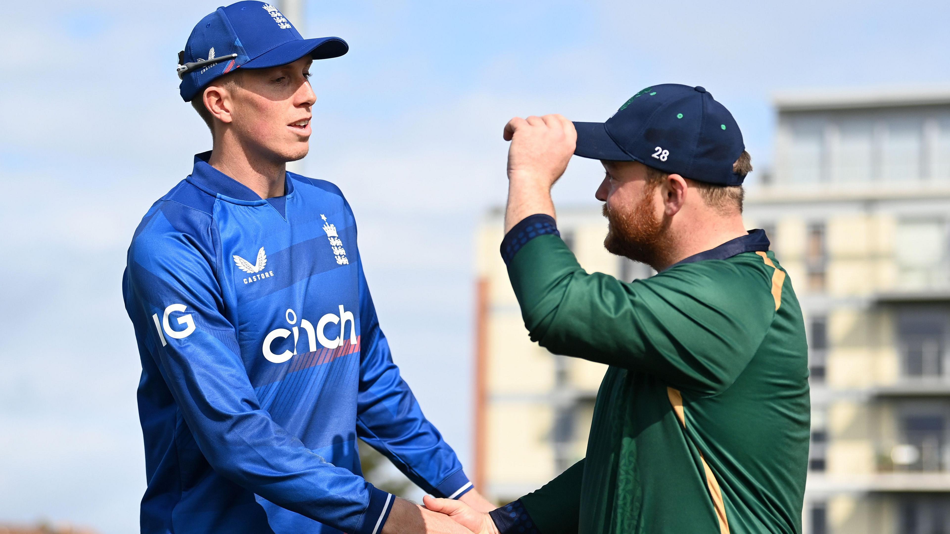 England's Zak Crawley and Ireland's Paul Stirling