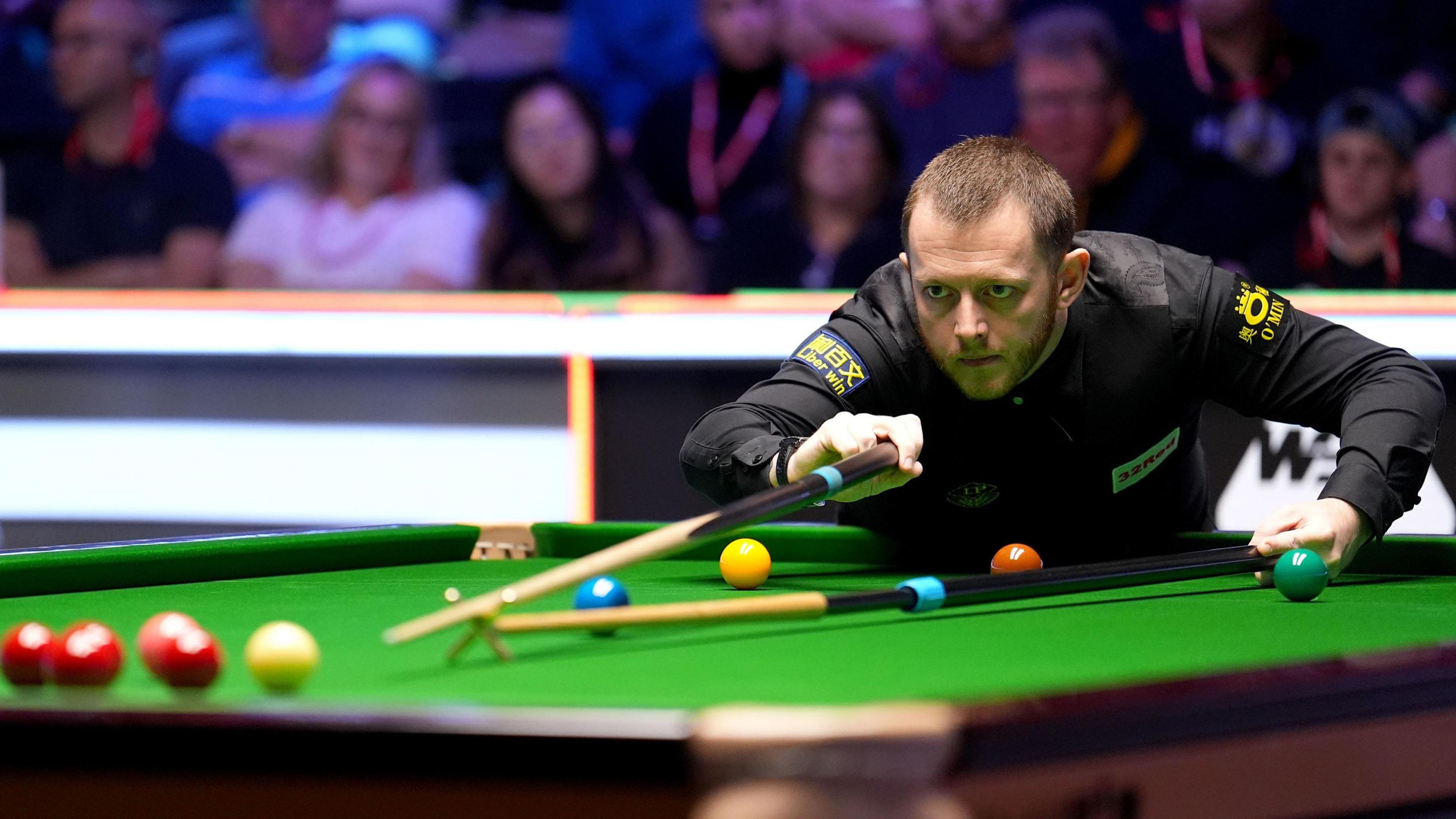 Northern Ireland's Mark Allen in action in York