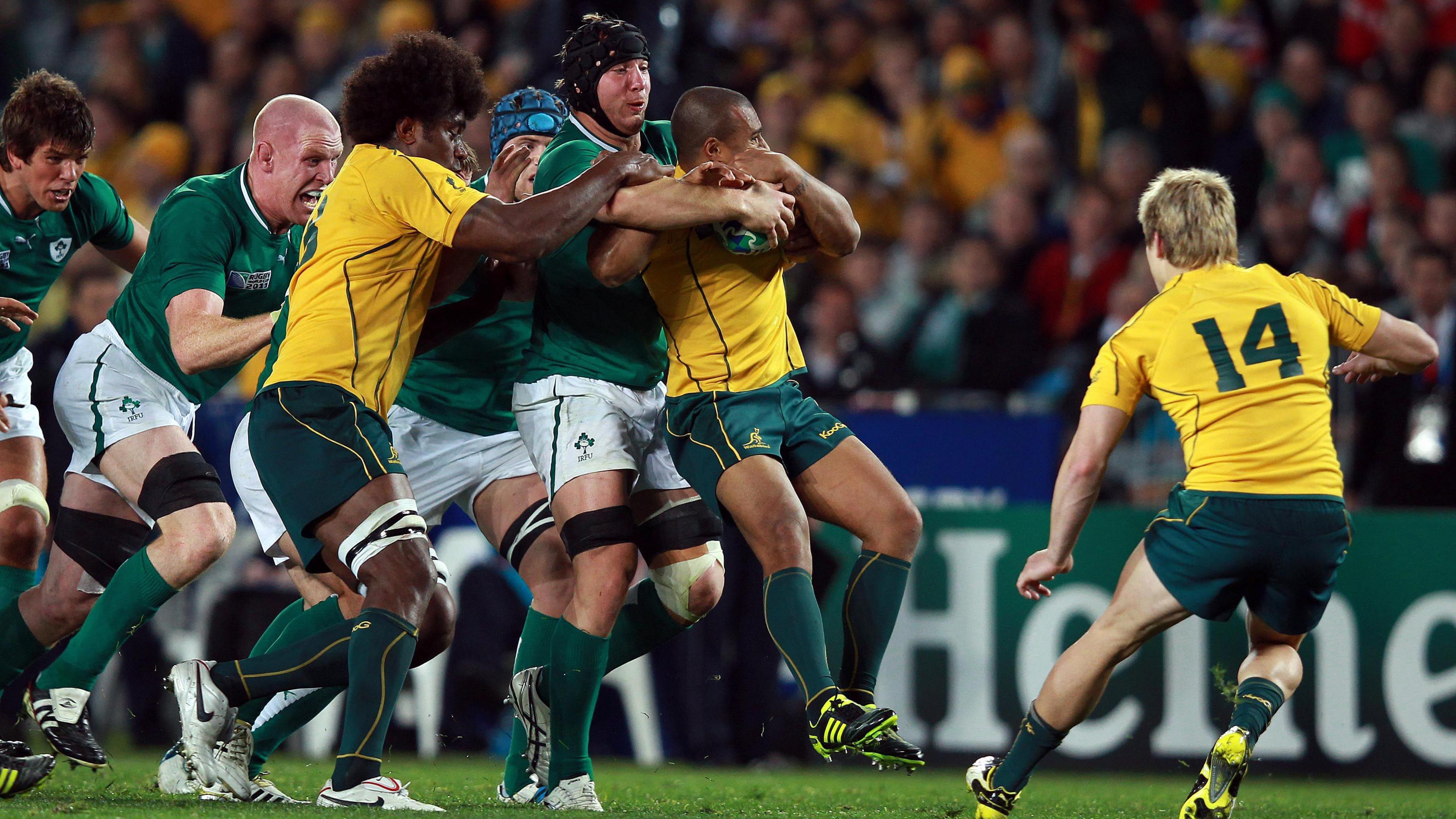 Stephen Ferris and Will Genia