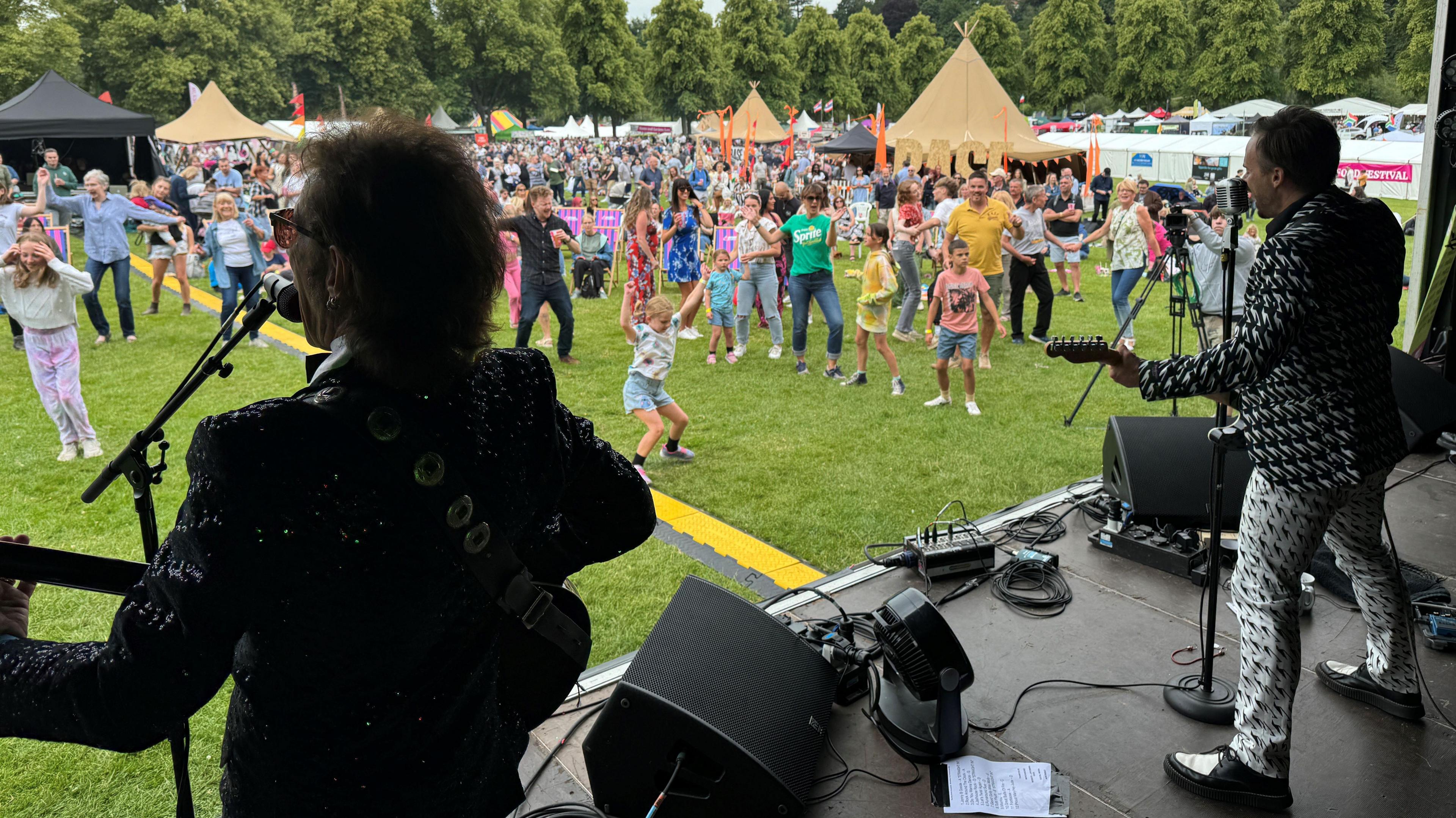 Band performs at Shrewsbury Food Festival