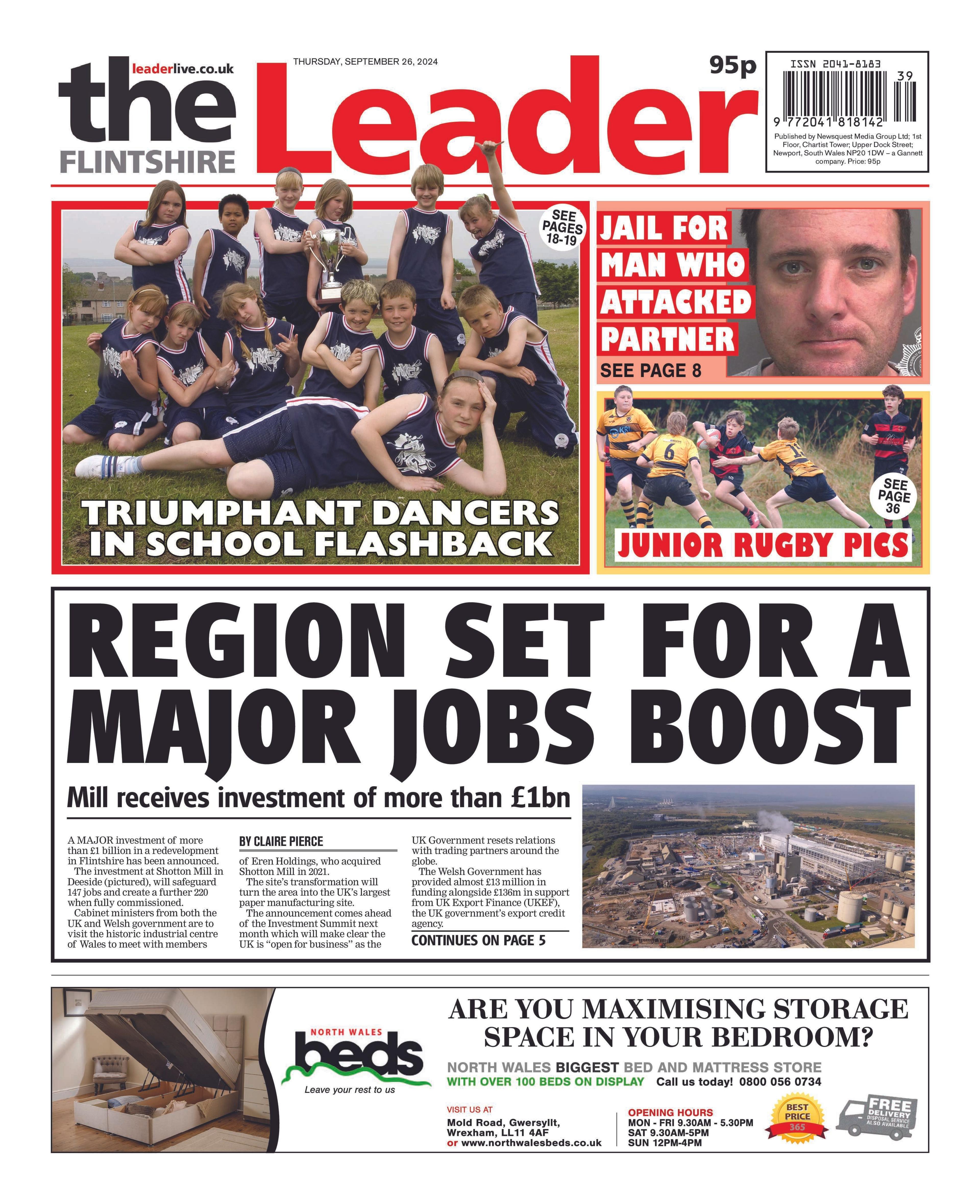 Flintshire Leader front page