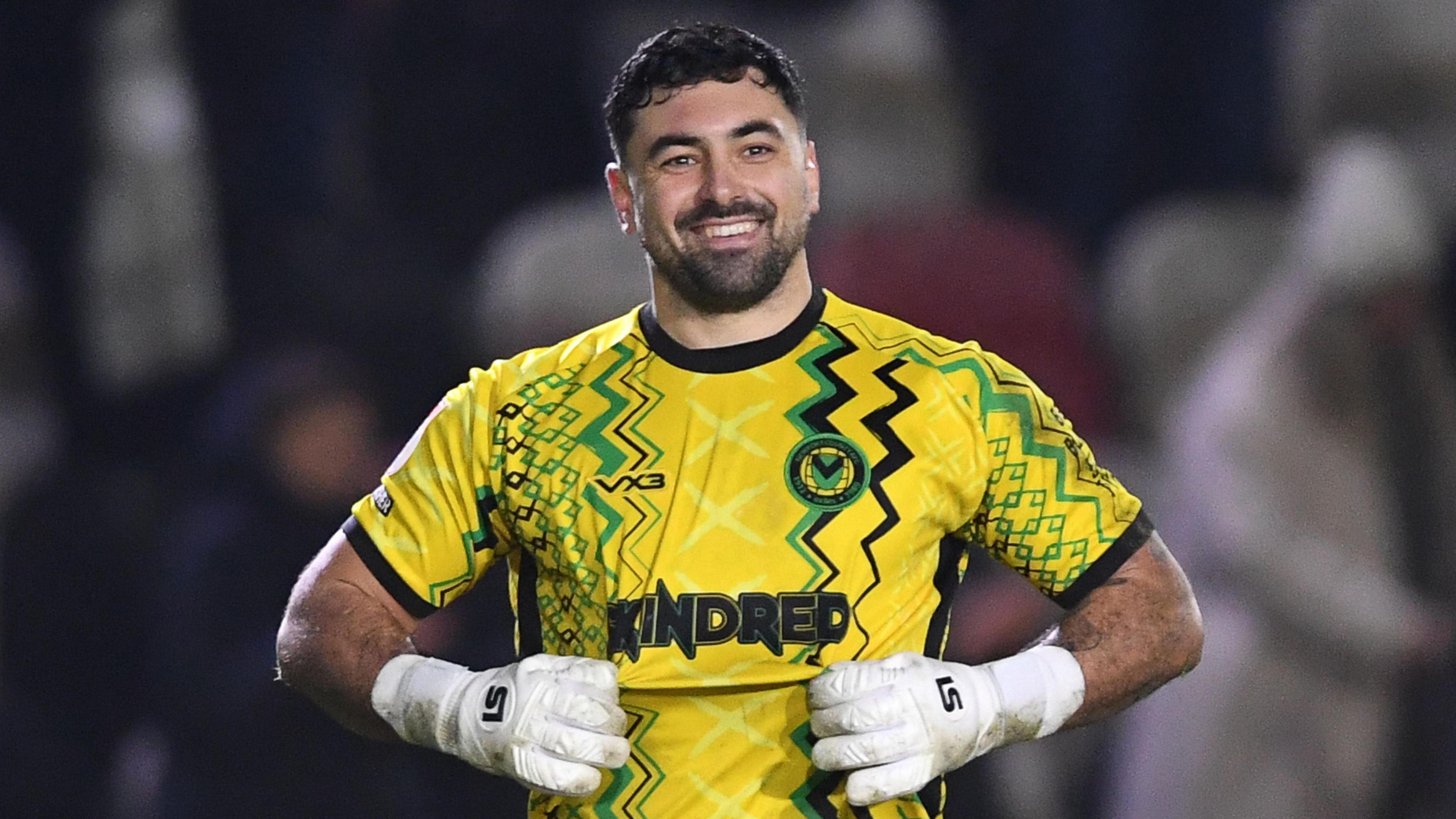 Nick Townsend smiles in a Newport game