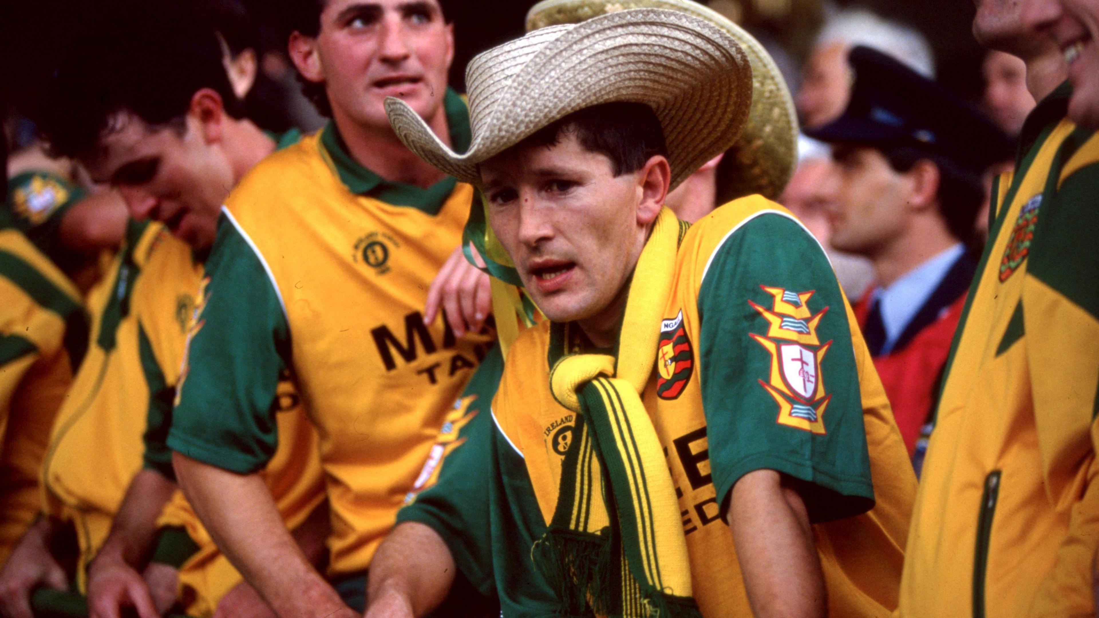James McHugh celebrating Donegal's All-Ireland victory in 1992