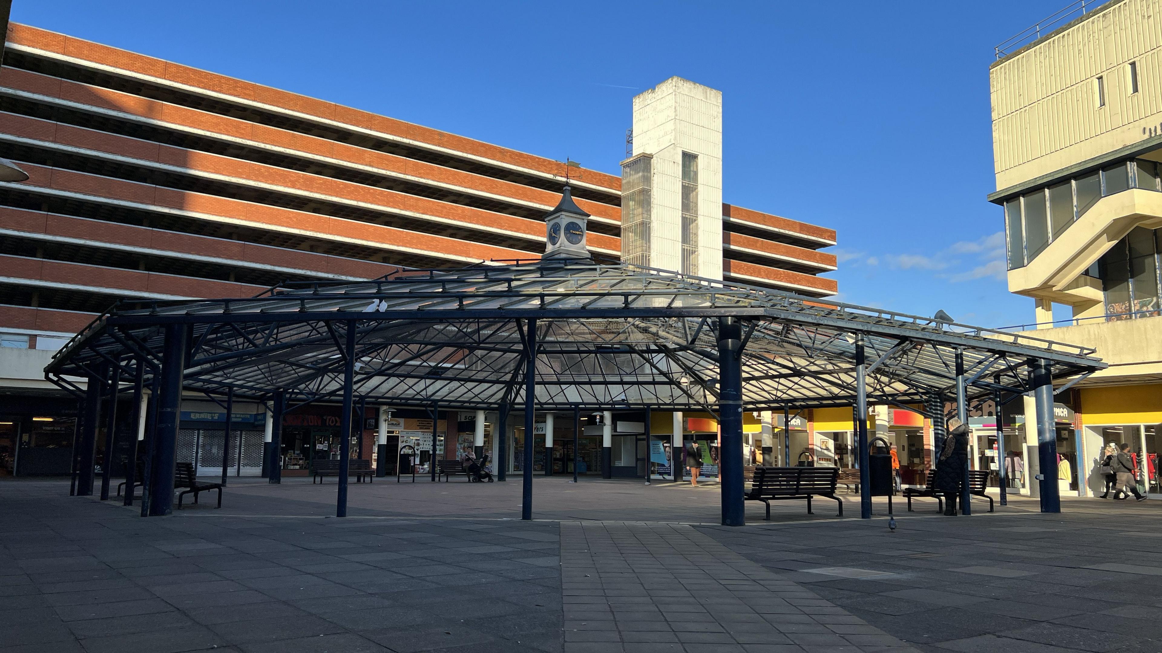 The entrance to Anglia Square, Norwich