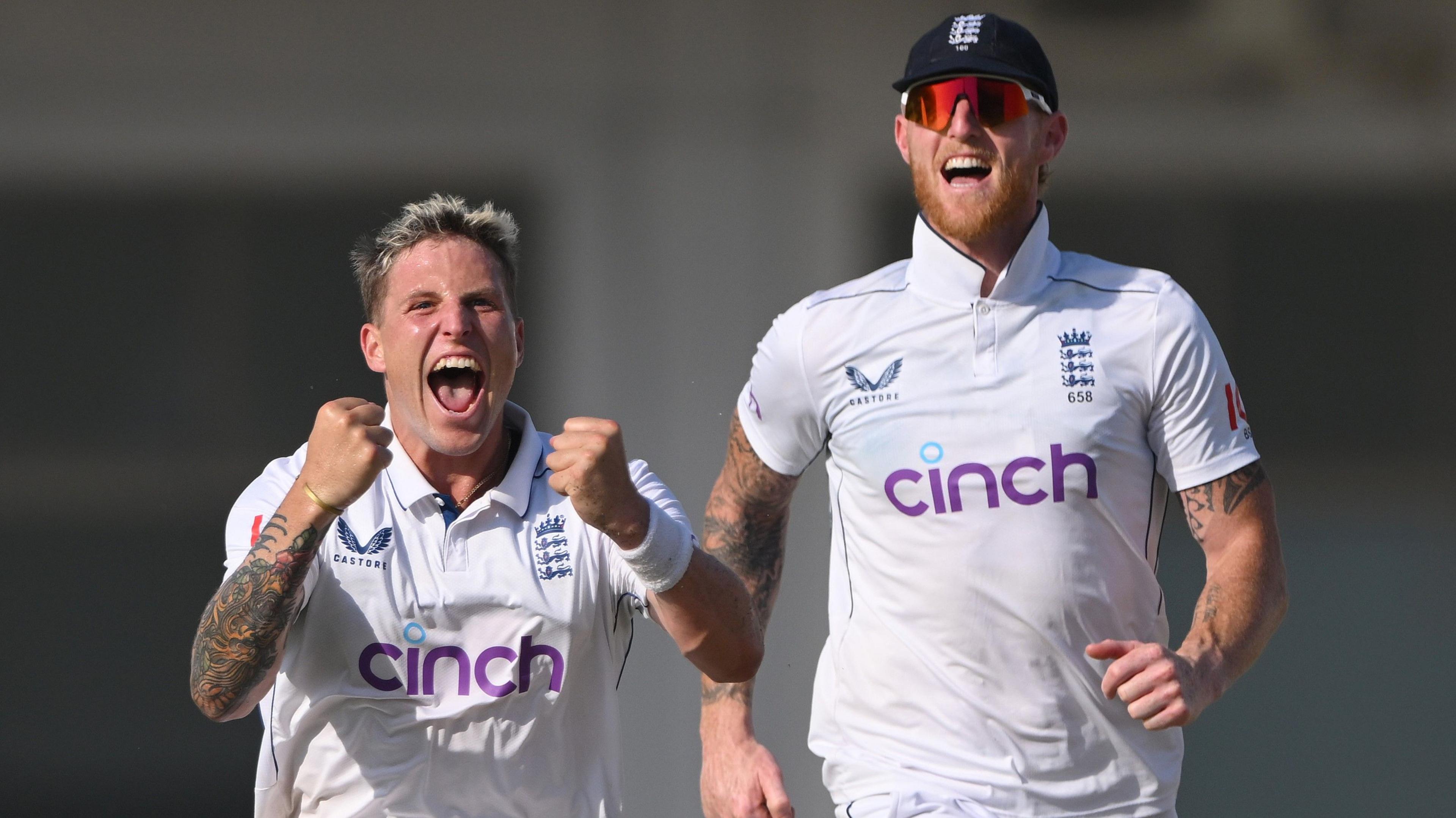 Carse celebrates a wicket