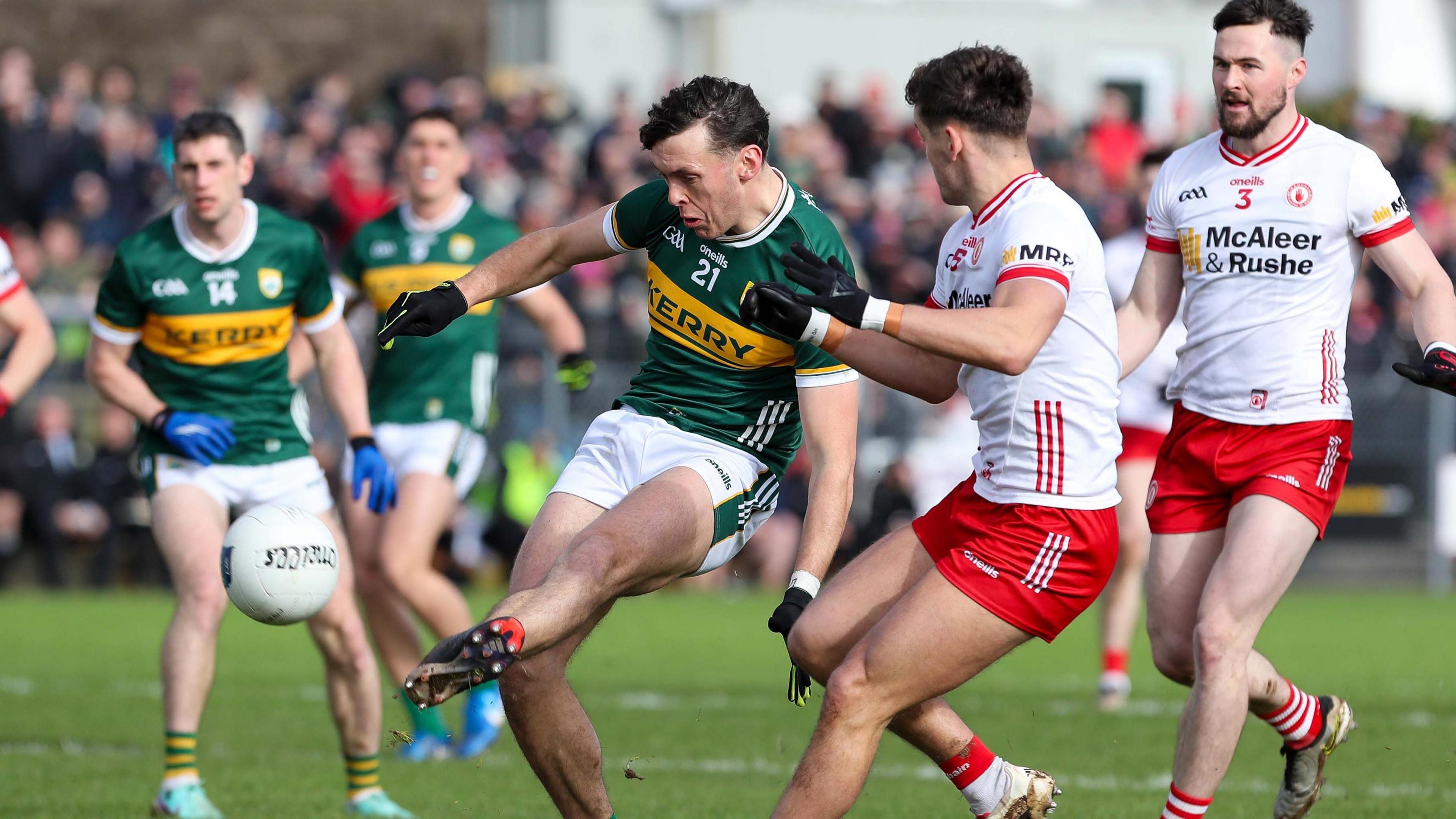 David Clifford was in top form for Kerry in Sunday's important Division One league clash in Pomeroy.