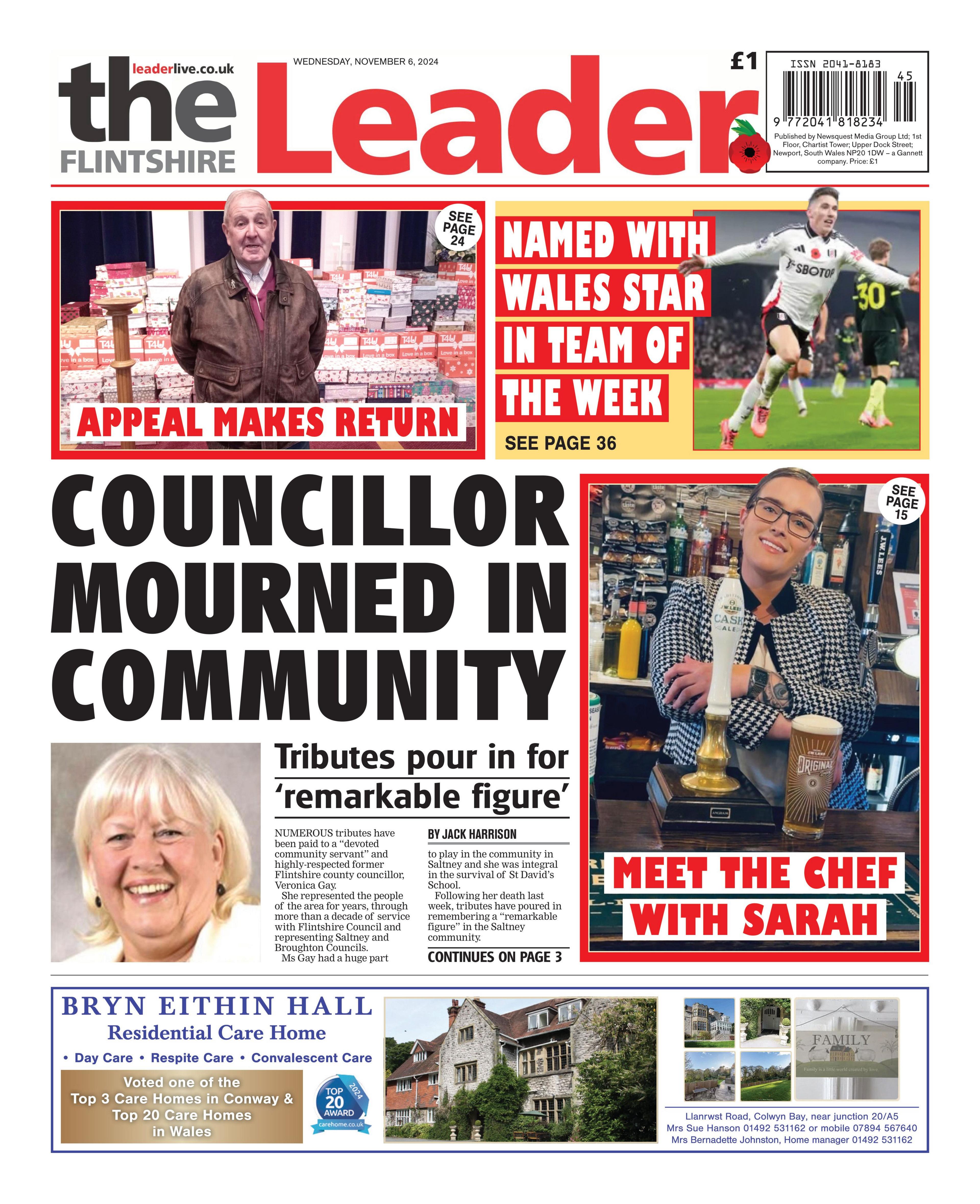 Flintshire Leader front page