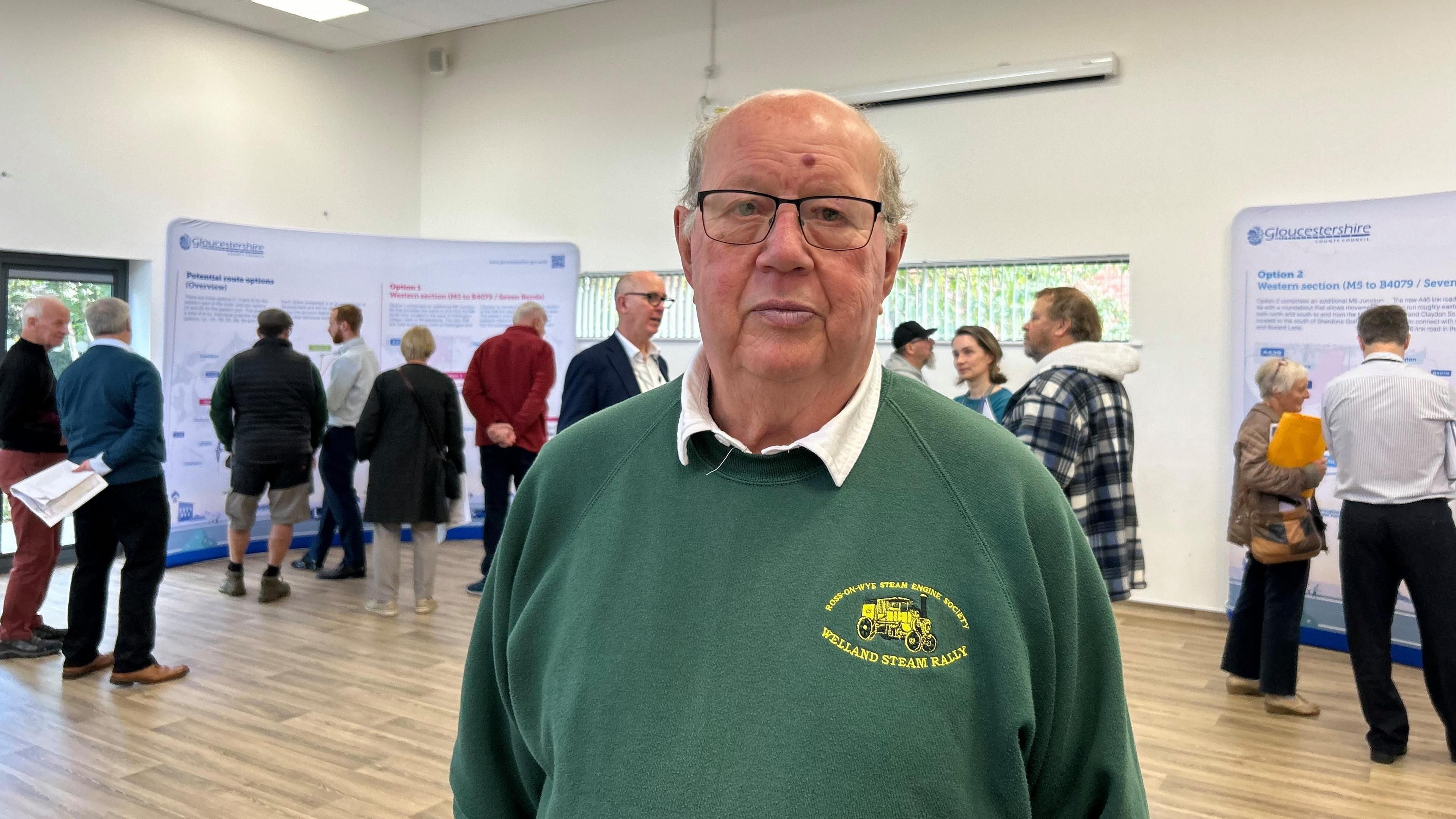 Michael Bottriell stood inside the consultation room at the Northway Community Hub in Tewkesbury