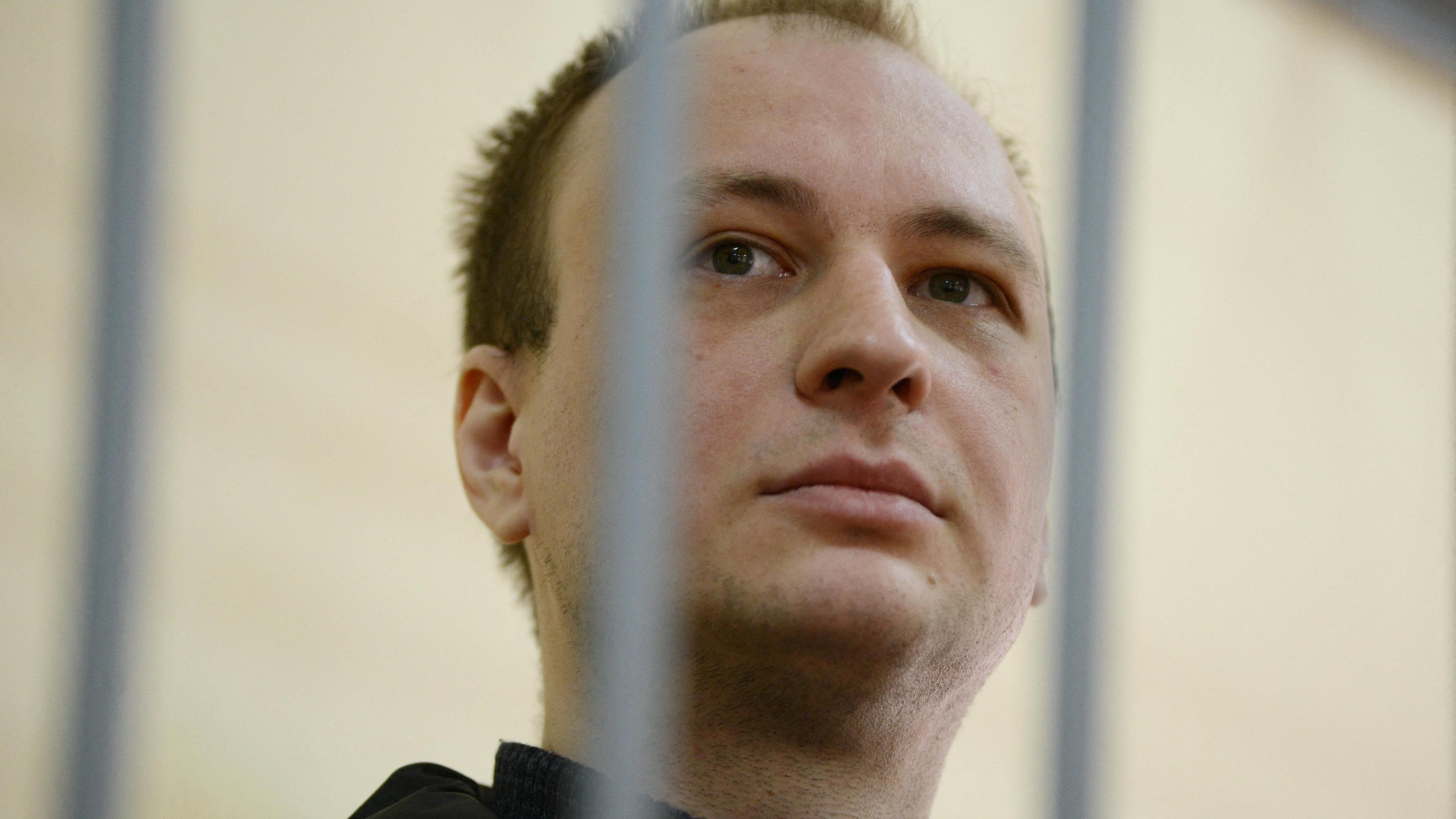 Robert Gilman in a prison in Russia in April 2026