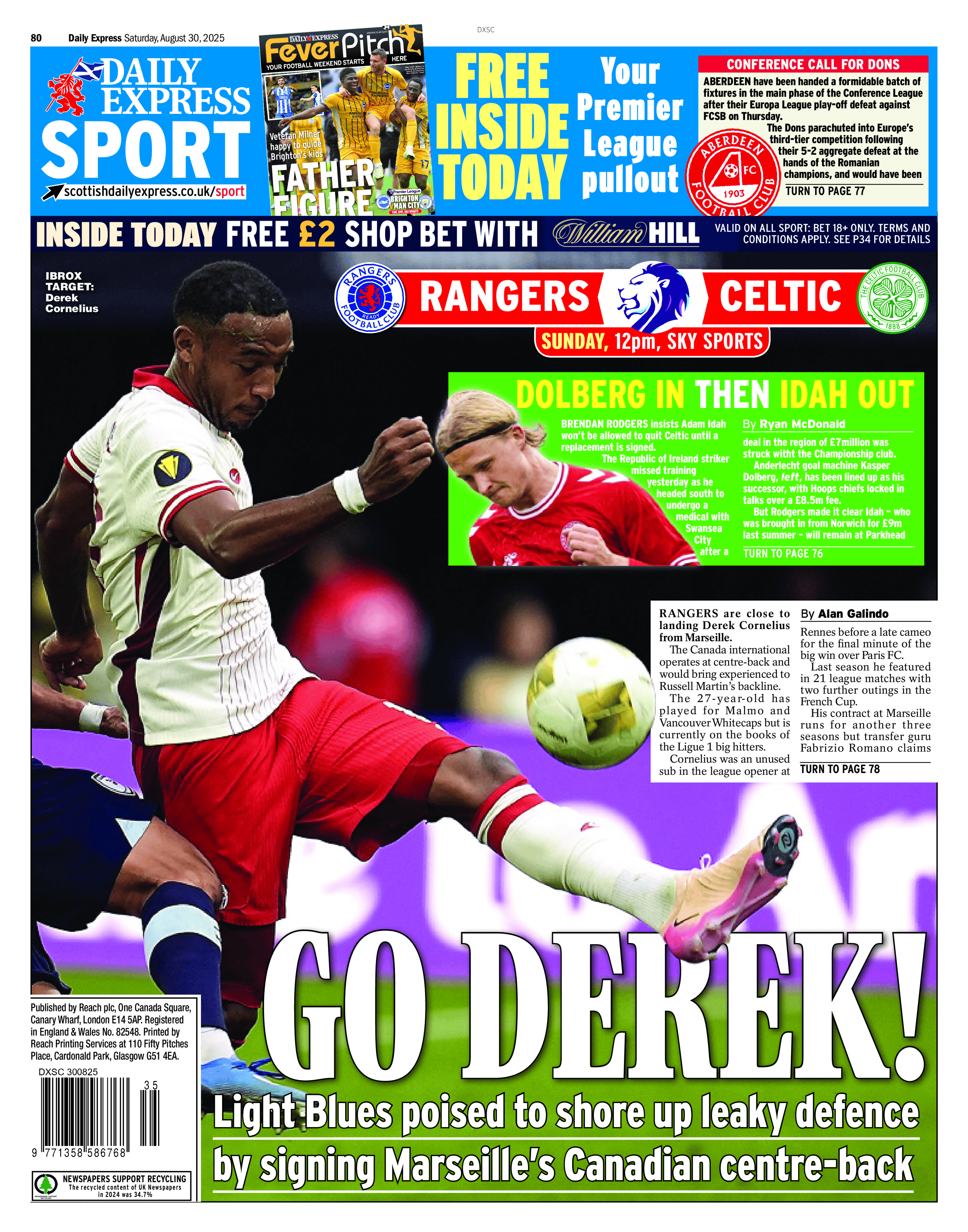 Daily Express back page