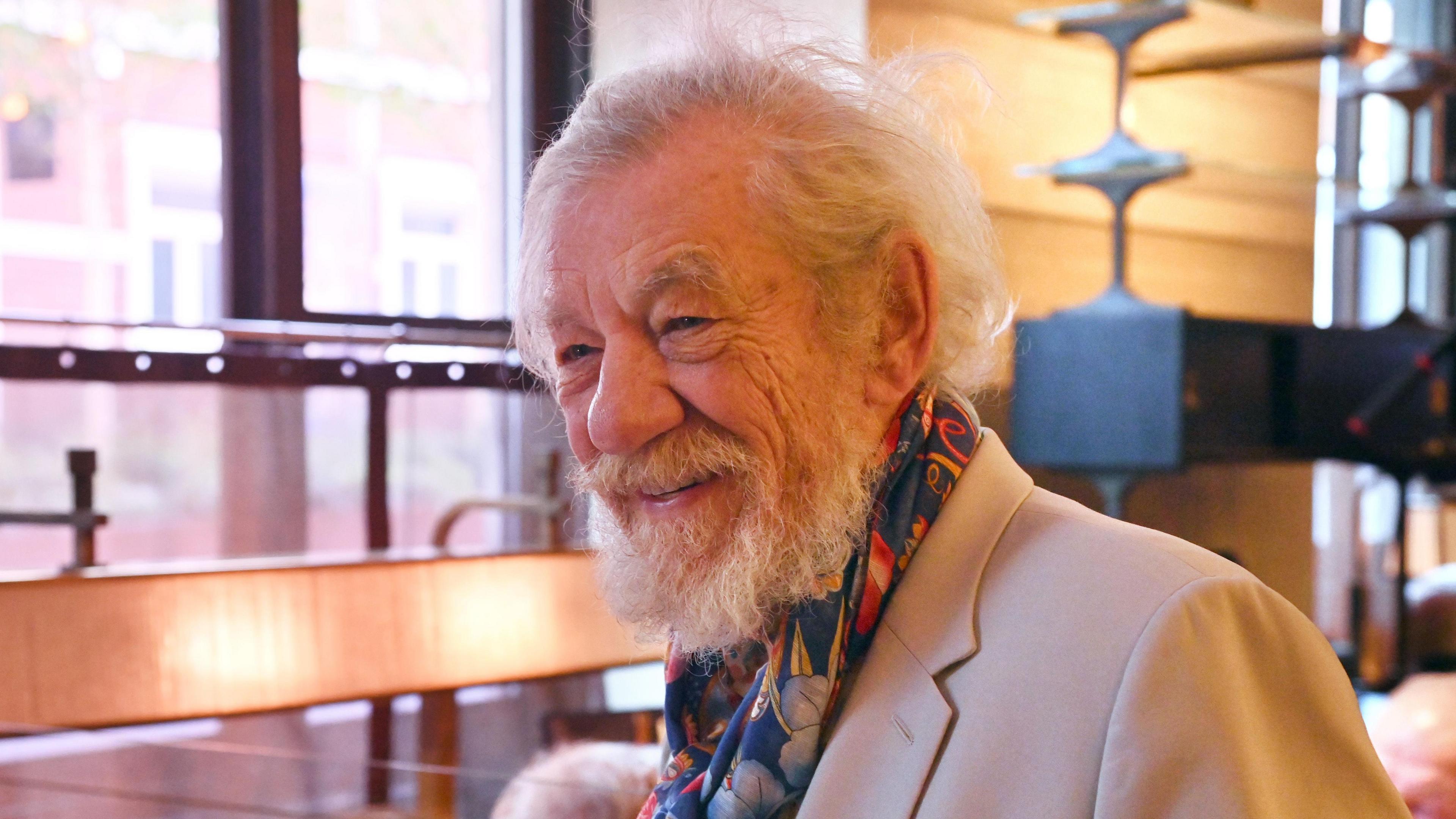 Sir Ian McKellen in April 2024