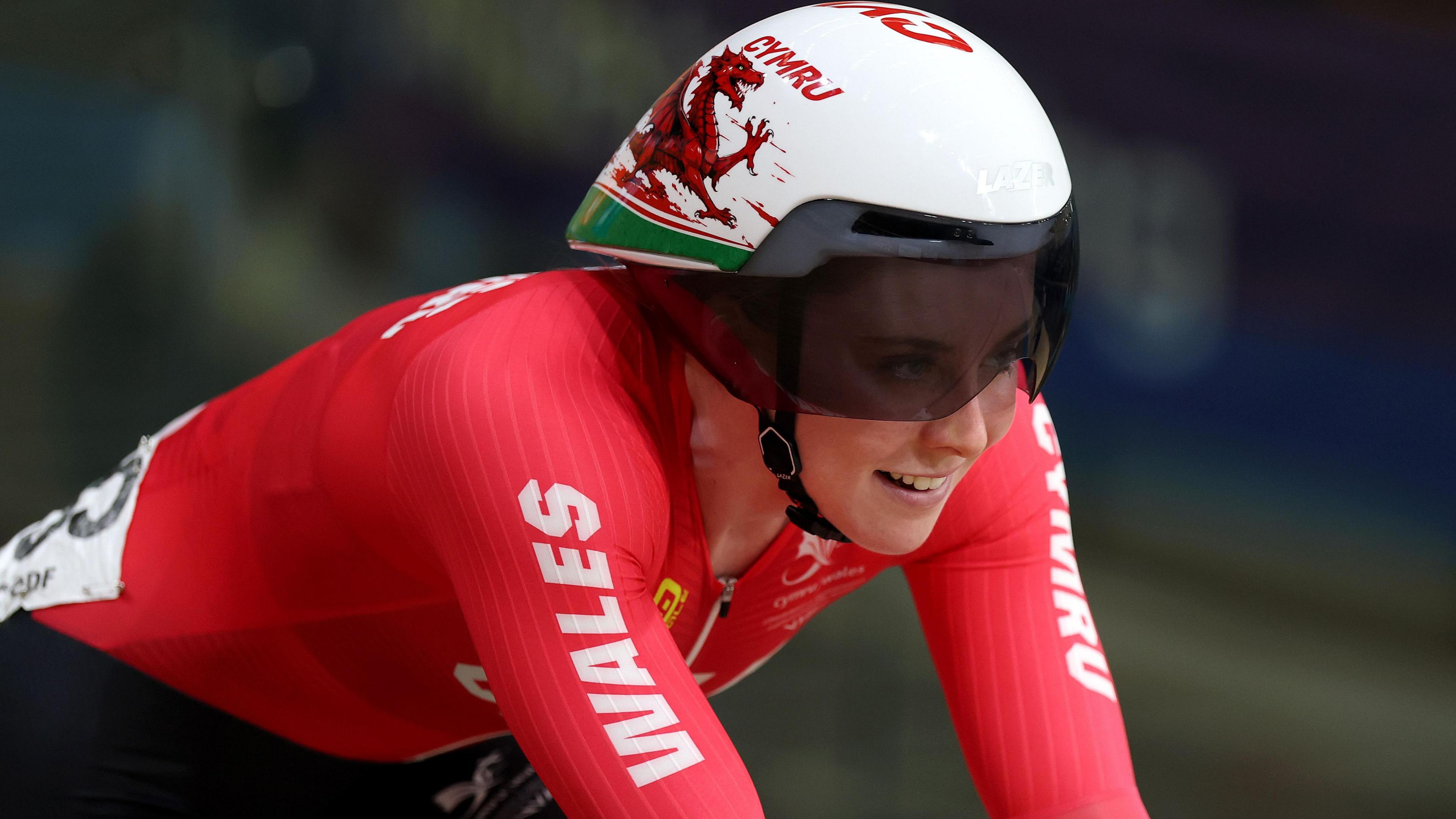 Emma Finucane on her bike