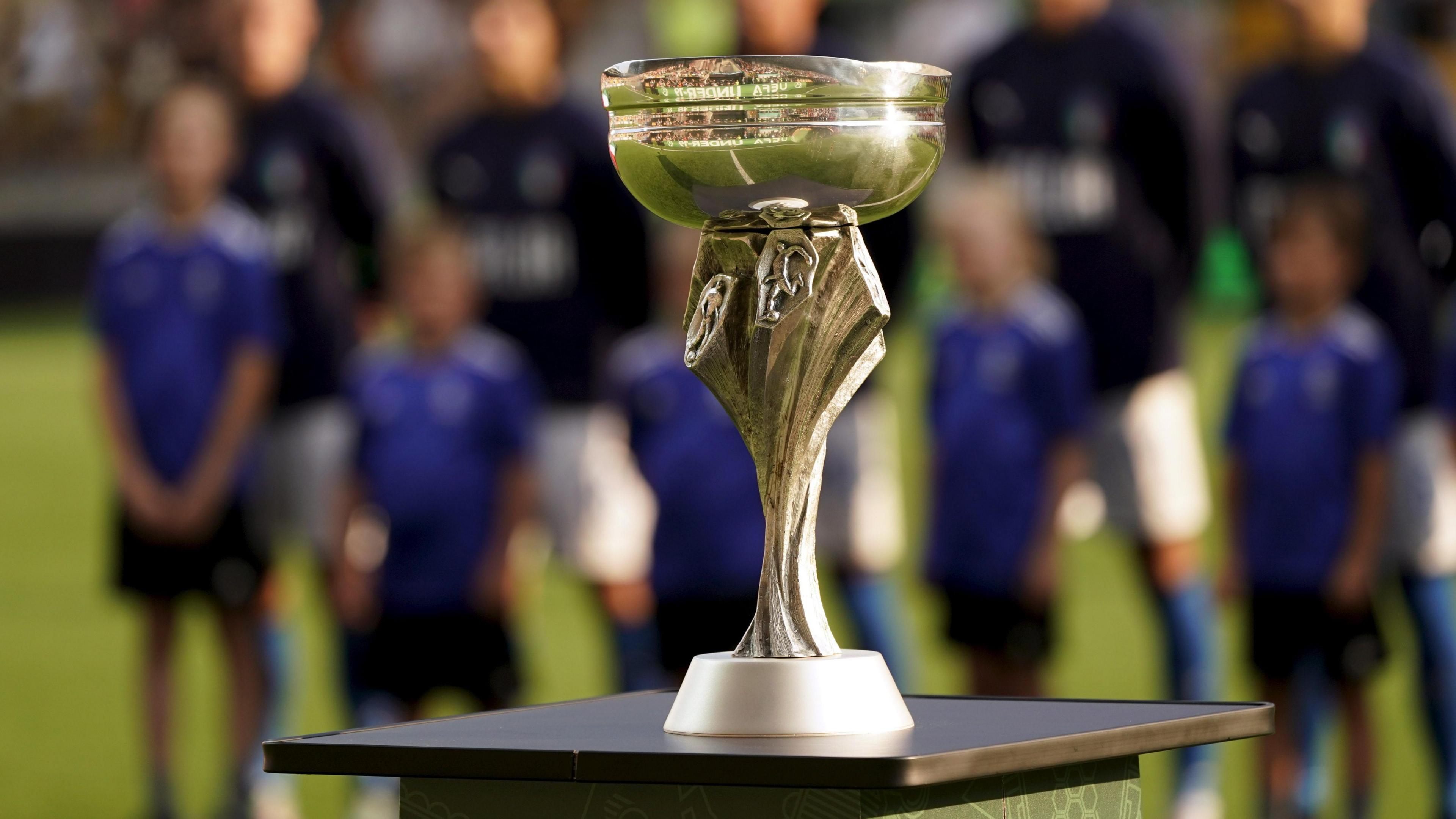 The Uefa European Under-19 Championship trophy